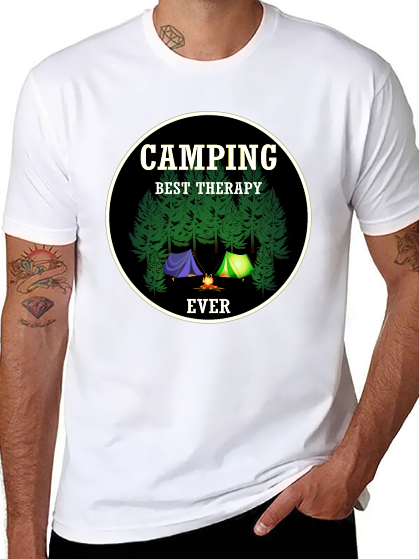 Camping Best Therapy Ever T-Shirt