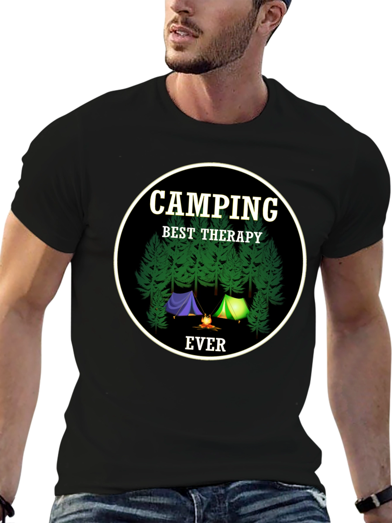 Camping Best Therapy Ever T-Shirt