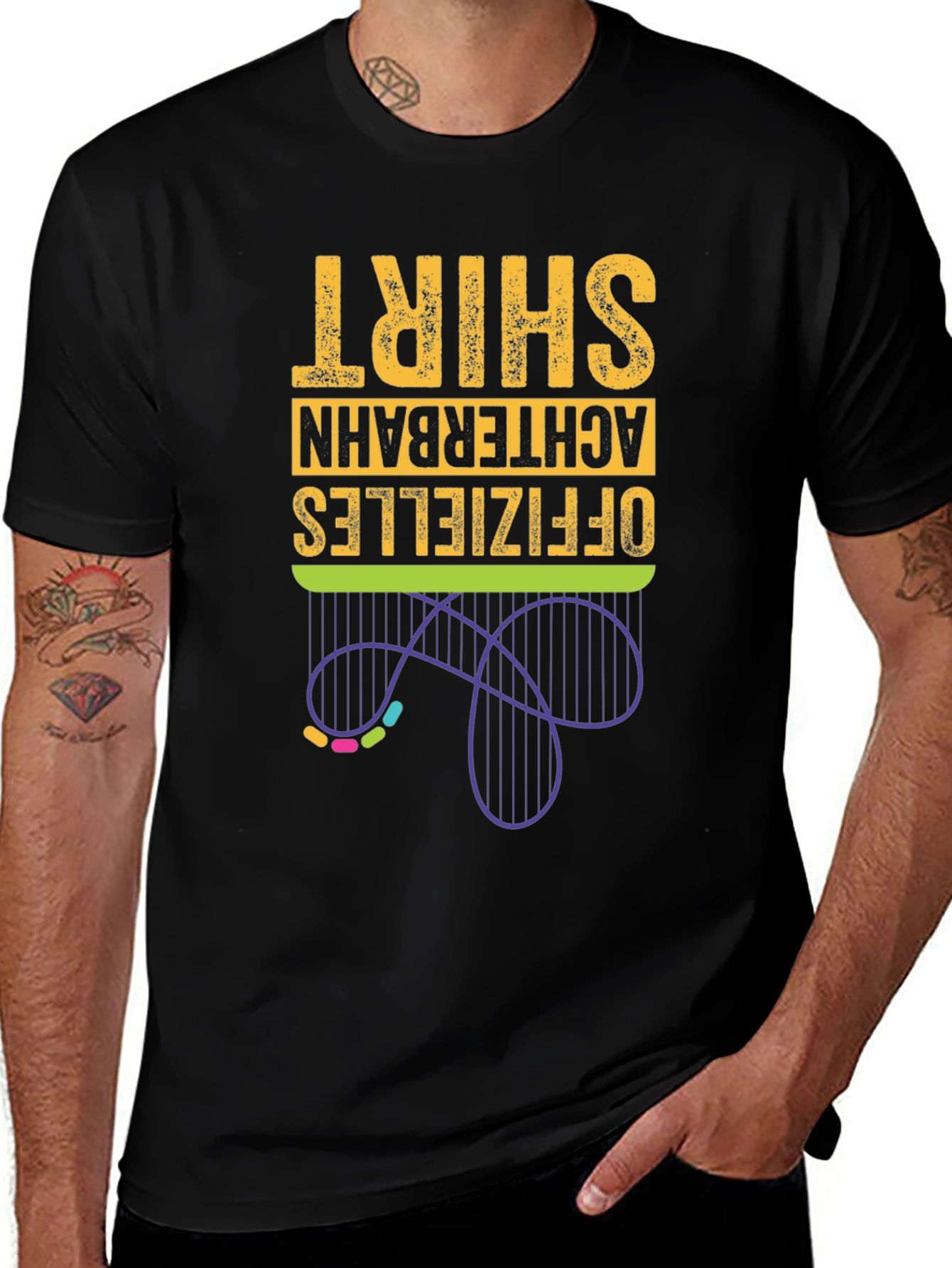 Officieles Achterbahn Shirt - Rollercoaster Tee