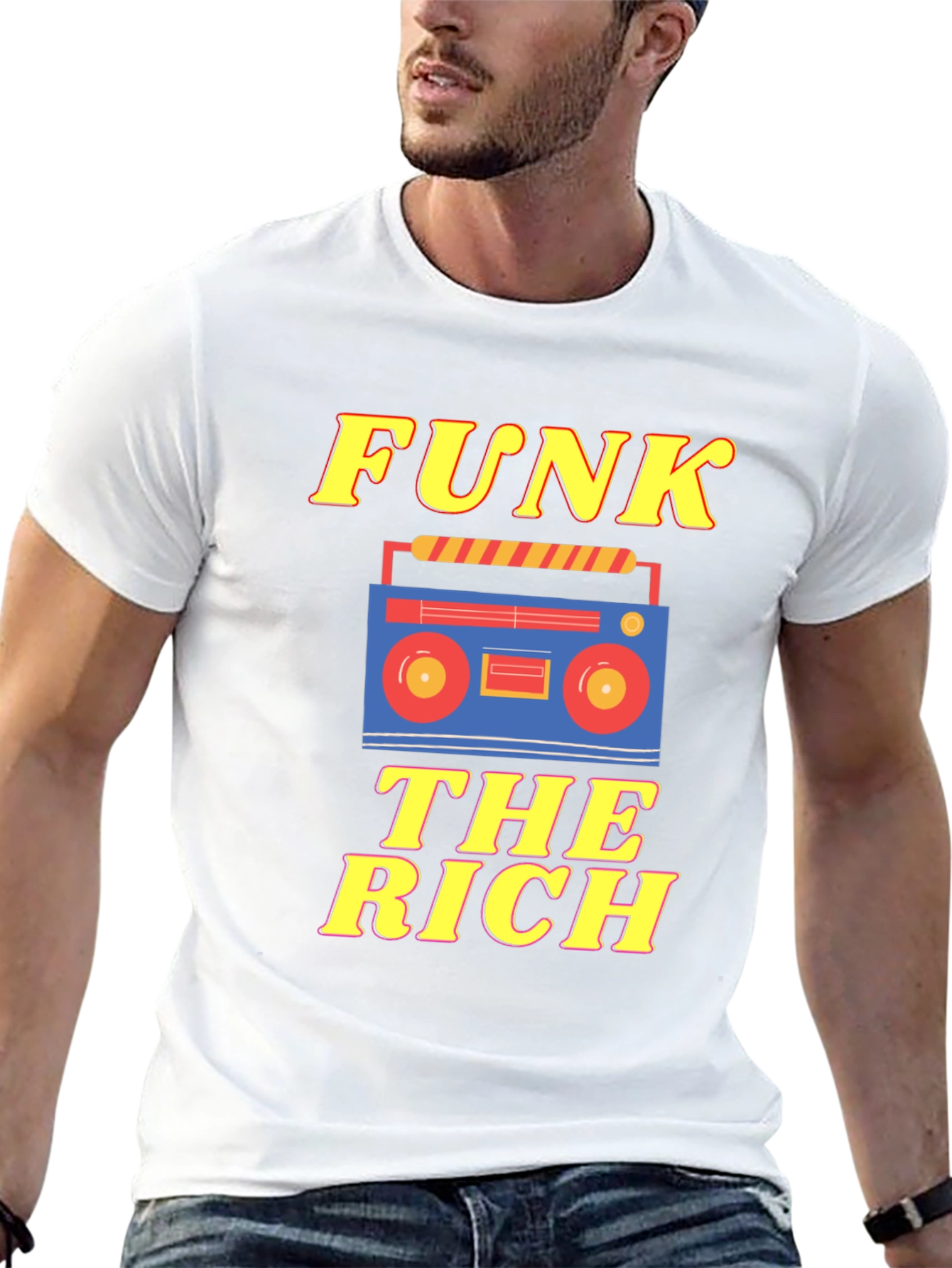 Funk The Rich Graphic Tee - Retro Style