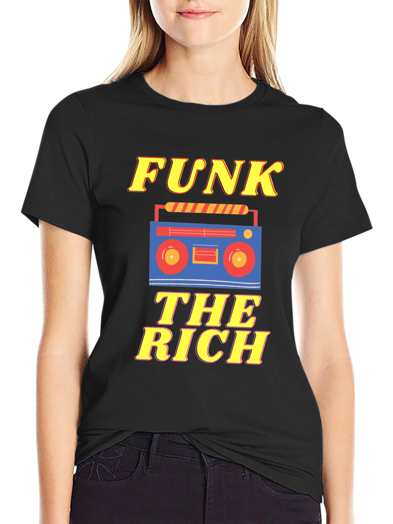 Funk The Rich Graphic Tee - Retro Style