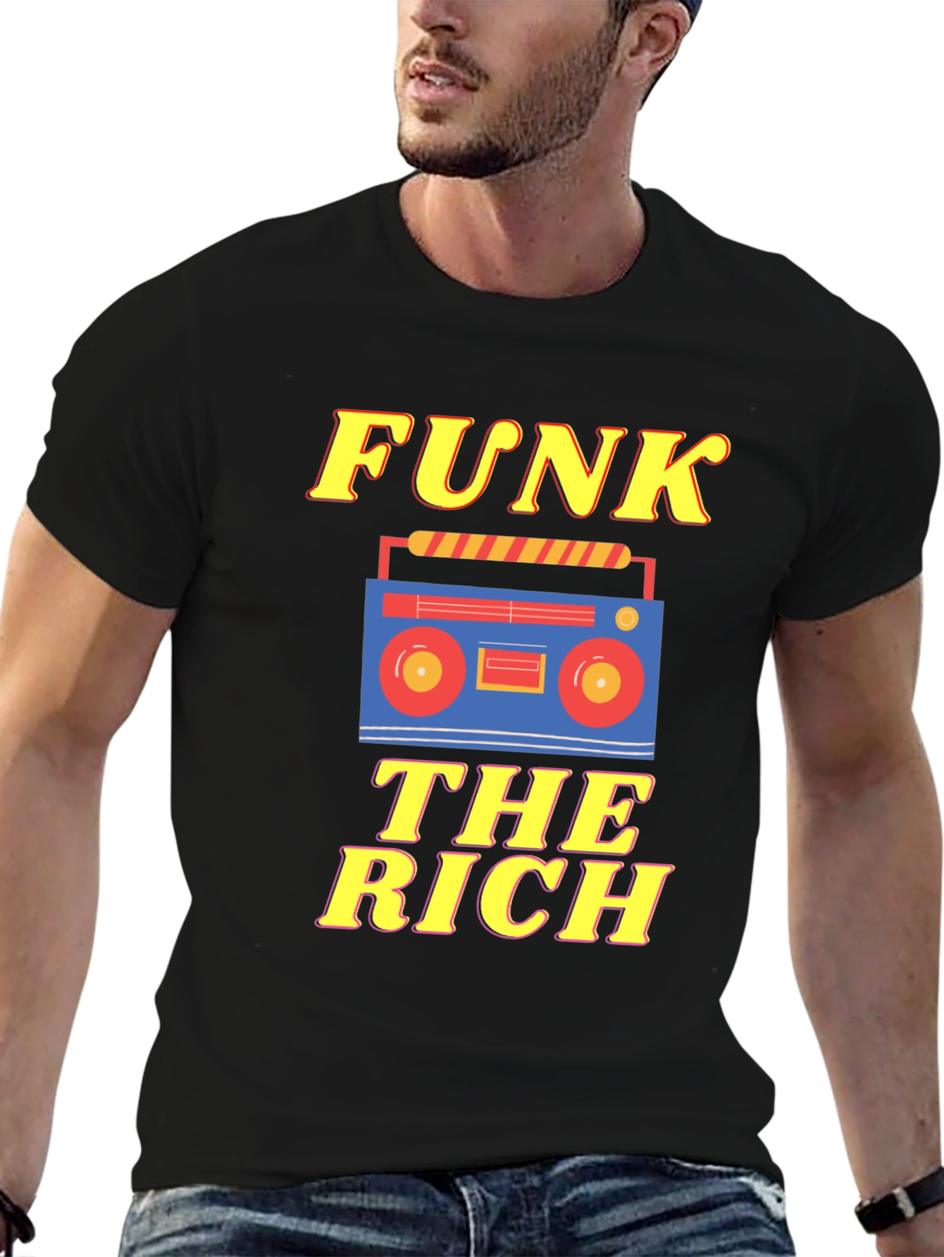 Funk The Rich Graphic Tee - Retro Style