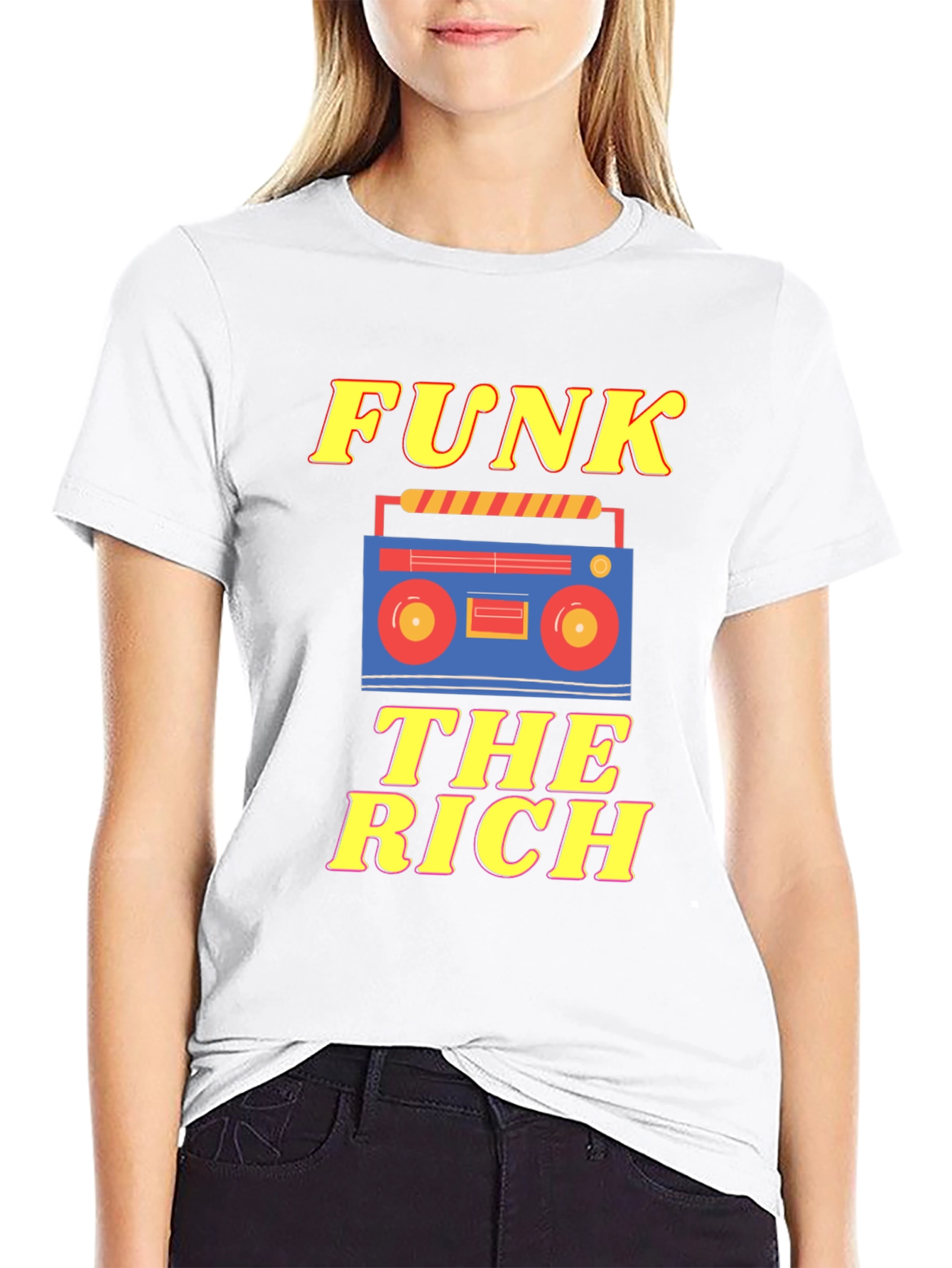 Funk The Rich Graphic Tee - Retro Style