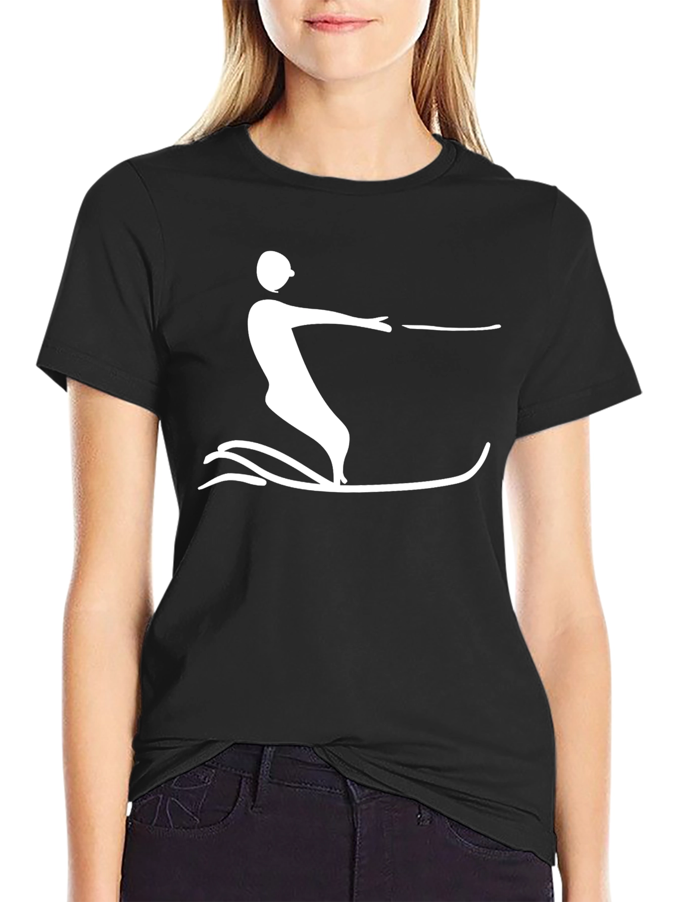 Water Skiing Graphic Tee - Stylish and Sporty