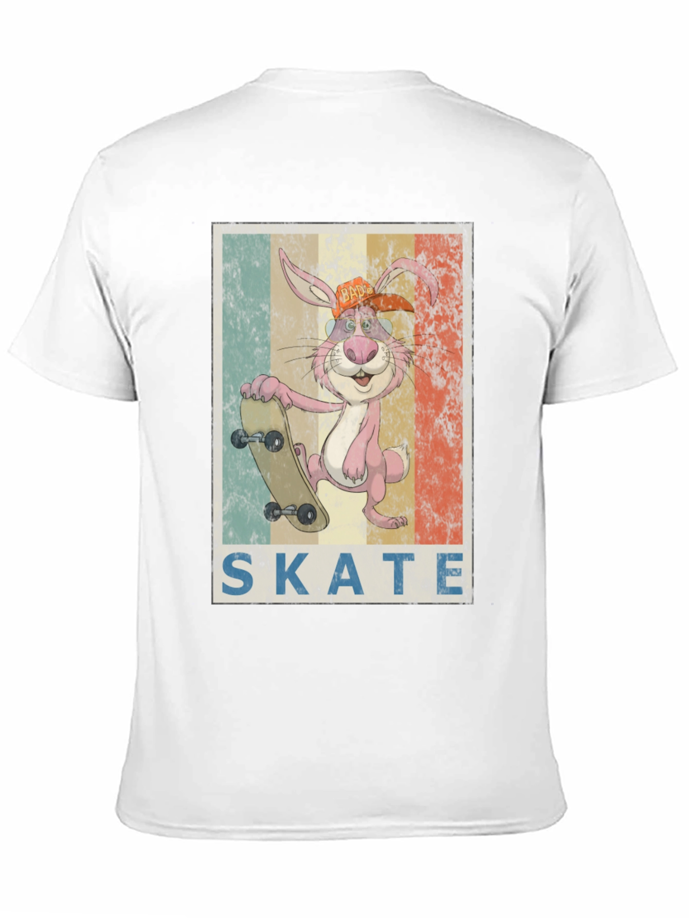 Skateboarding Bunny Graphic Tee - Retro Cool