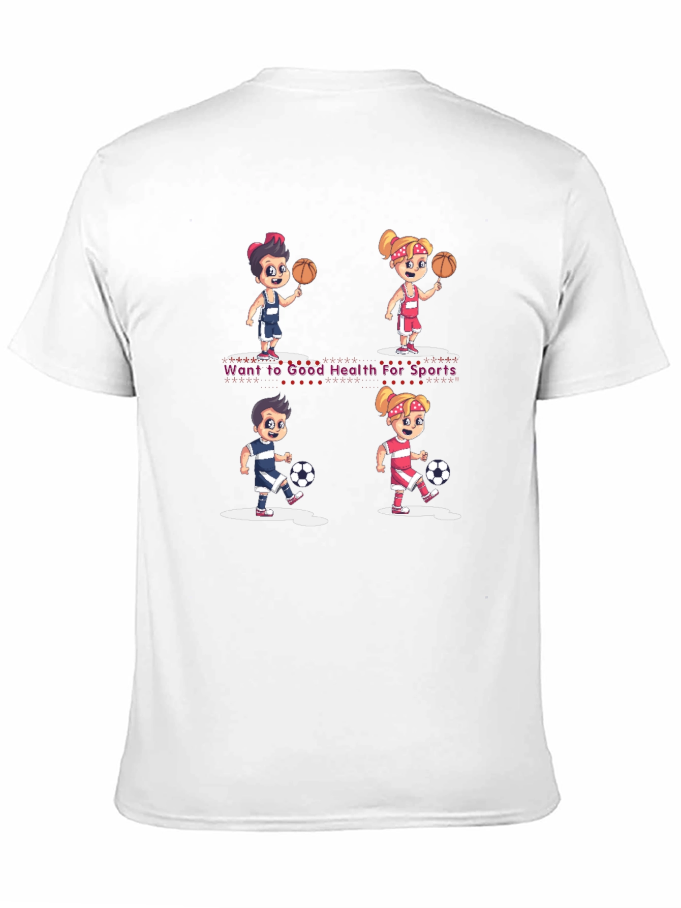 Sports Themed Graphic T-Shirt - Good Health