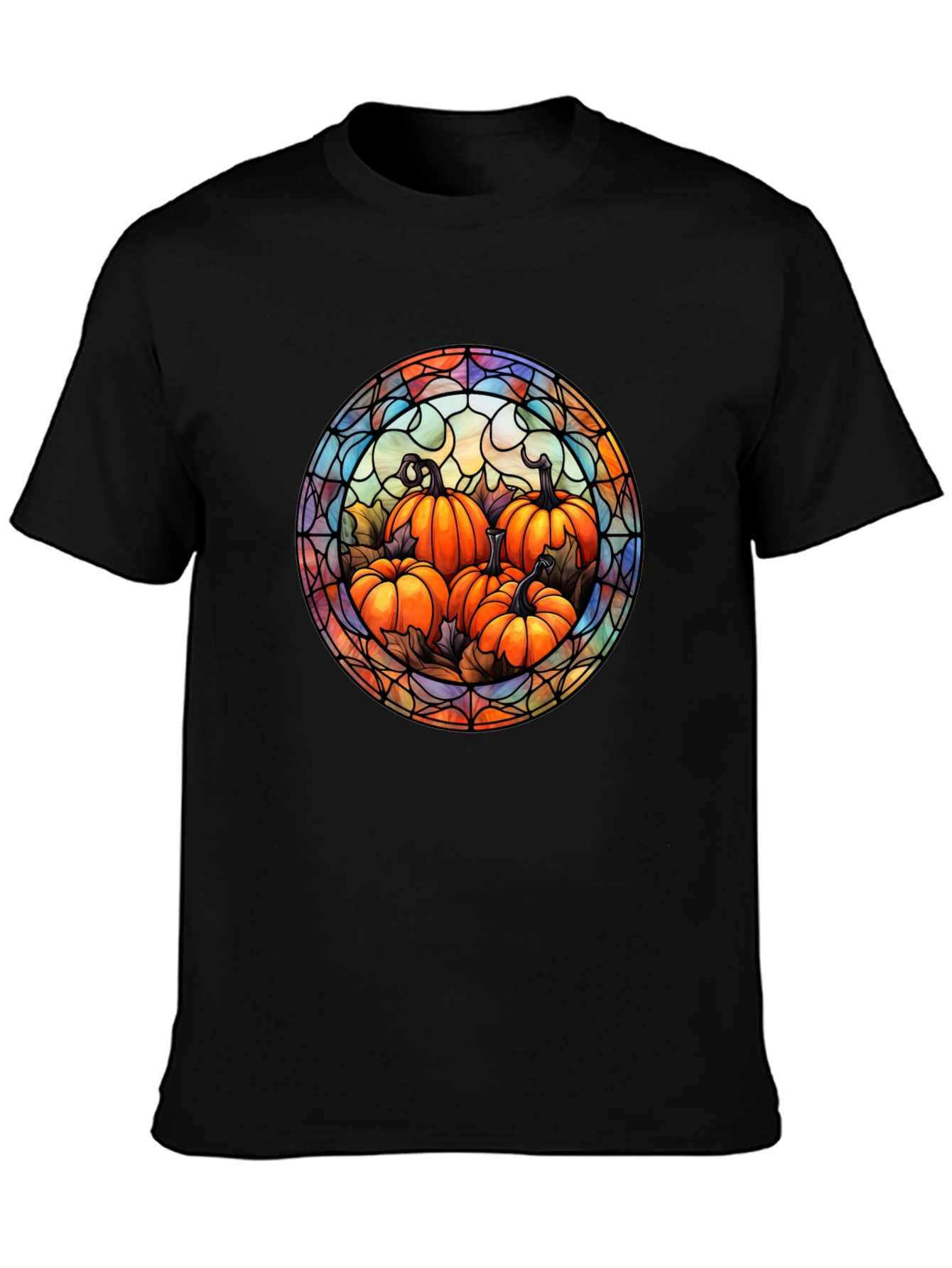 Stained Glass Pumpkin Patch T-Shirt