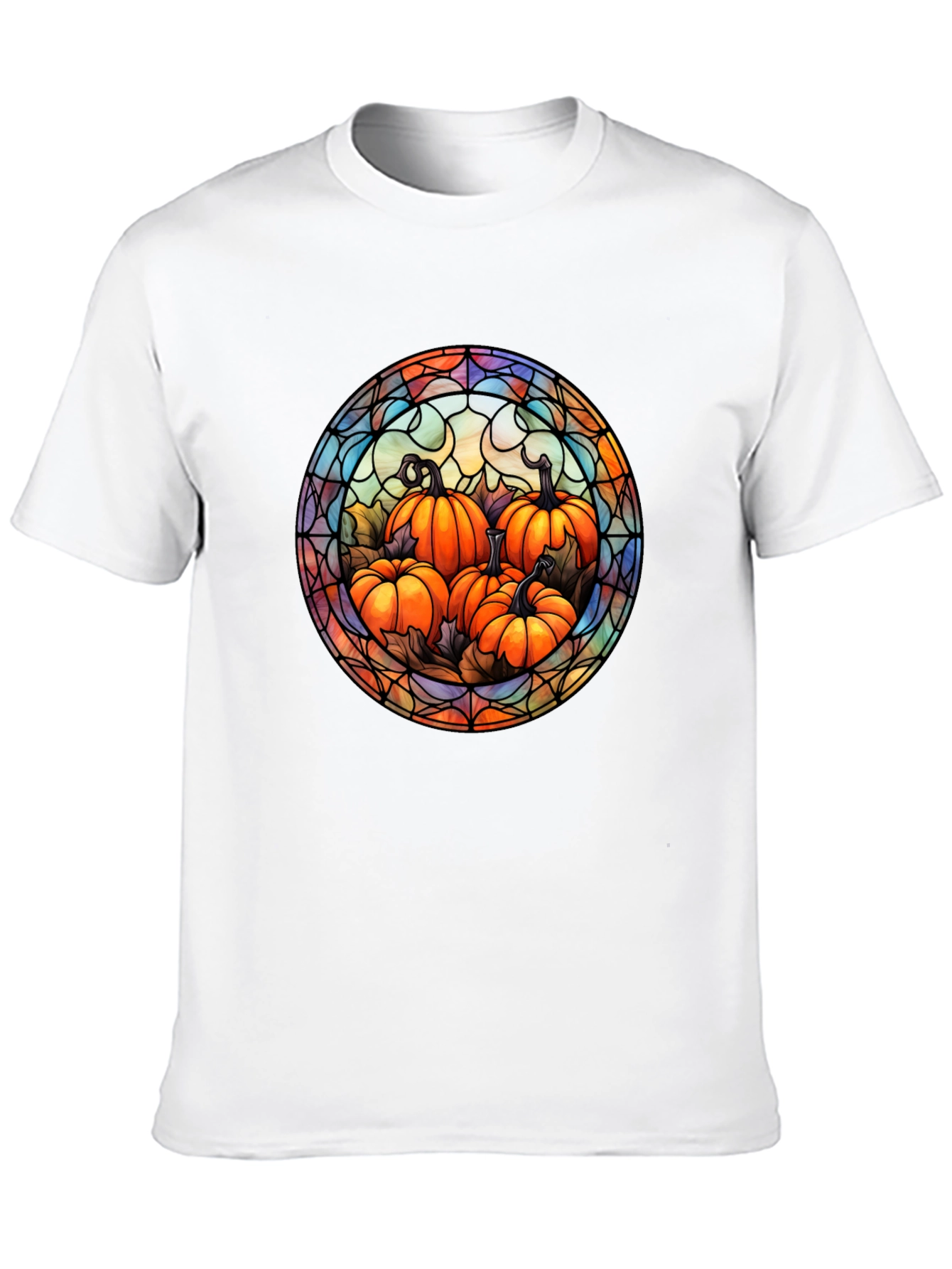 Stained Glass Pumpkin Patch T-Shirt
