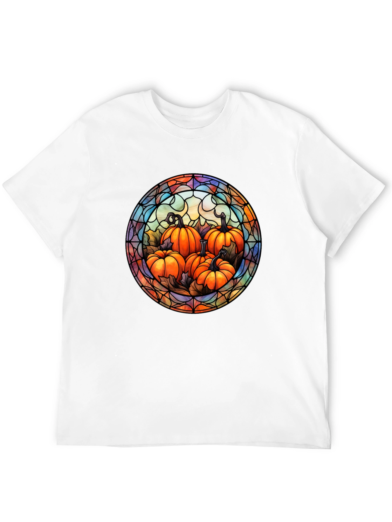Stained Glass Pumpkin Patch T-Shirt