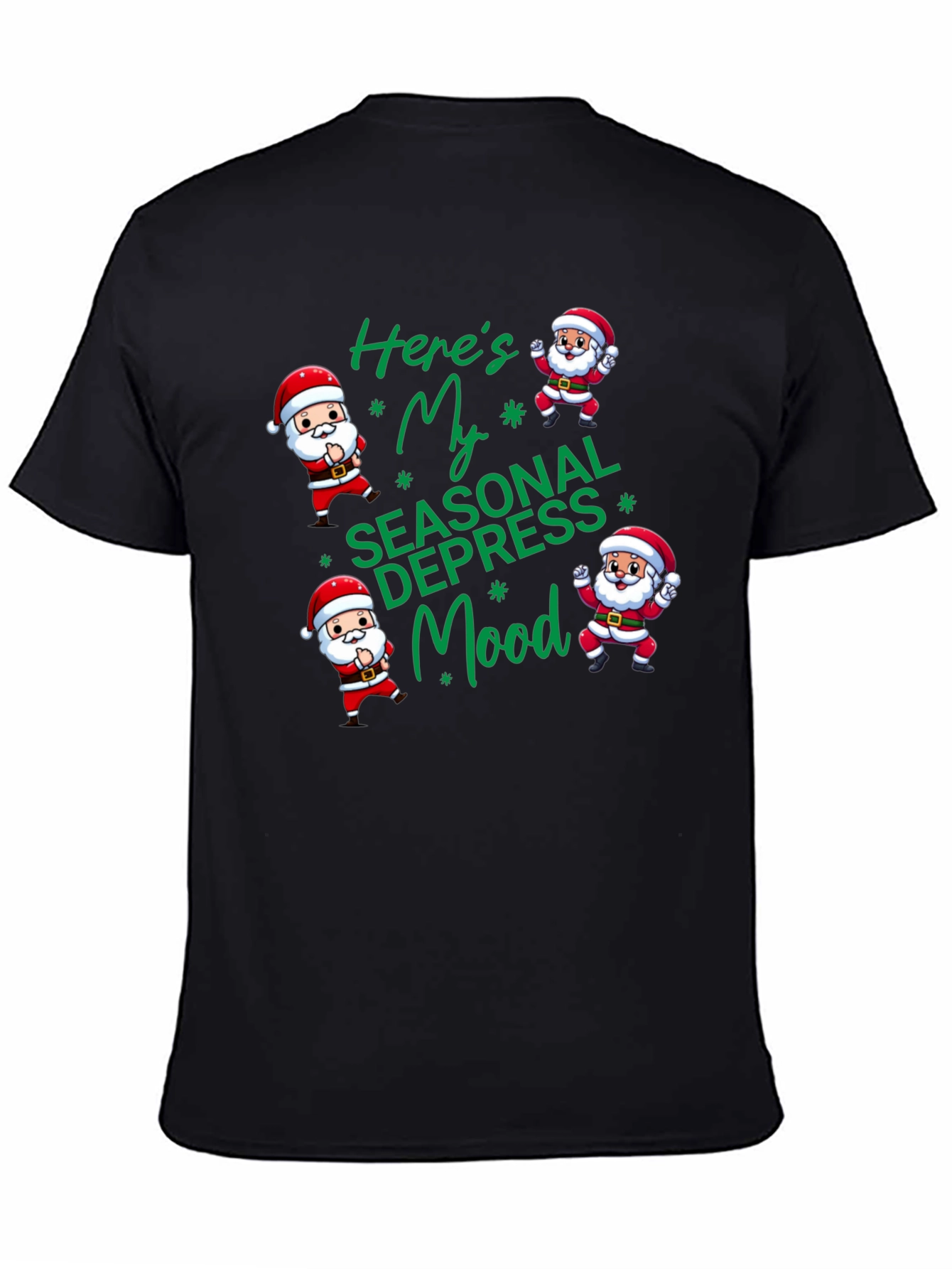 Seasonal Depression Mood Santa T-Shirt