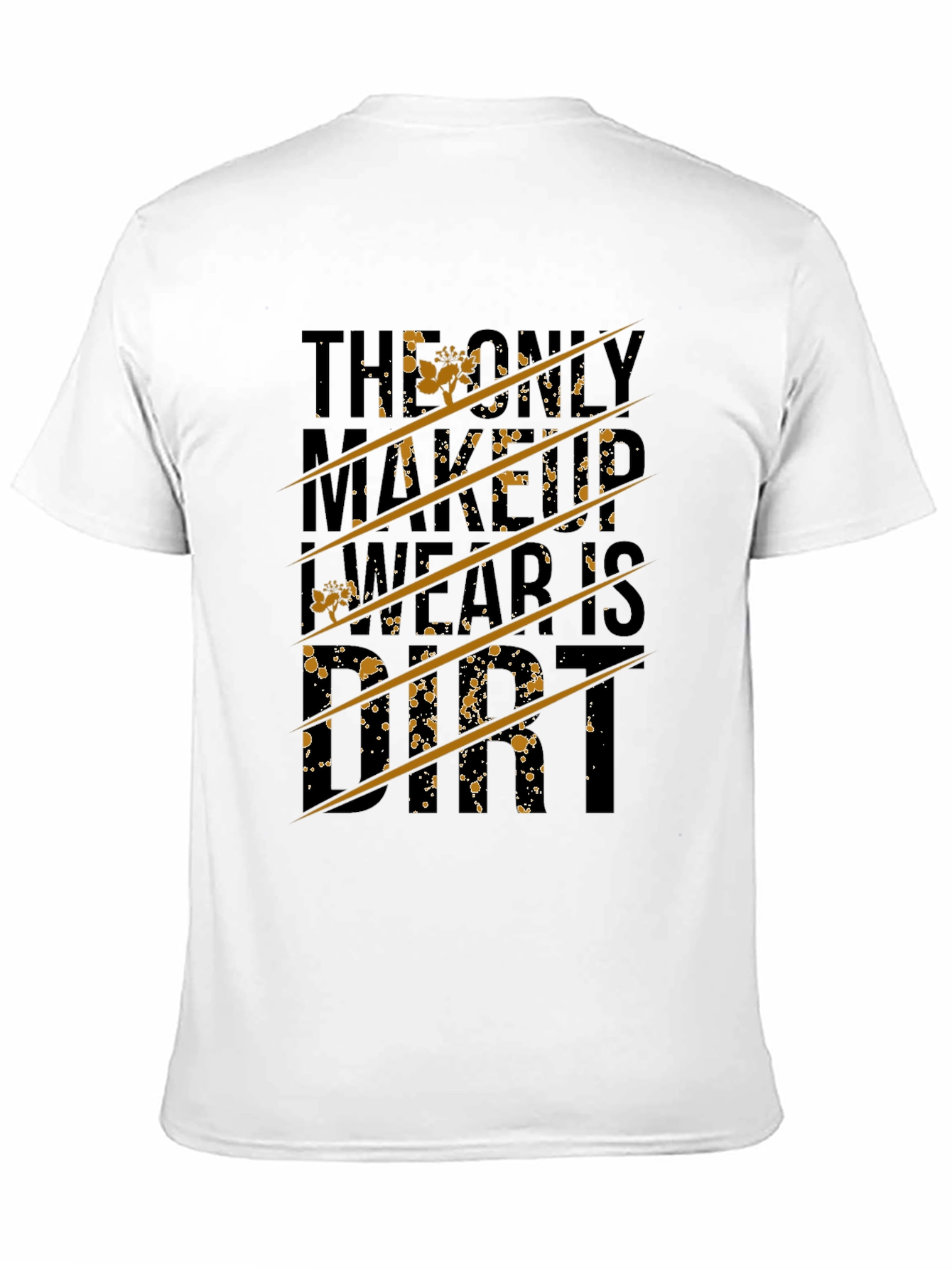 Dirt Makeup Graphic Tee - Black Crew Neck T-Shirt