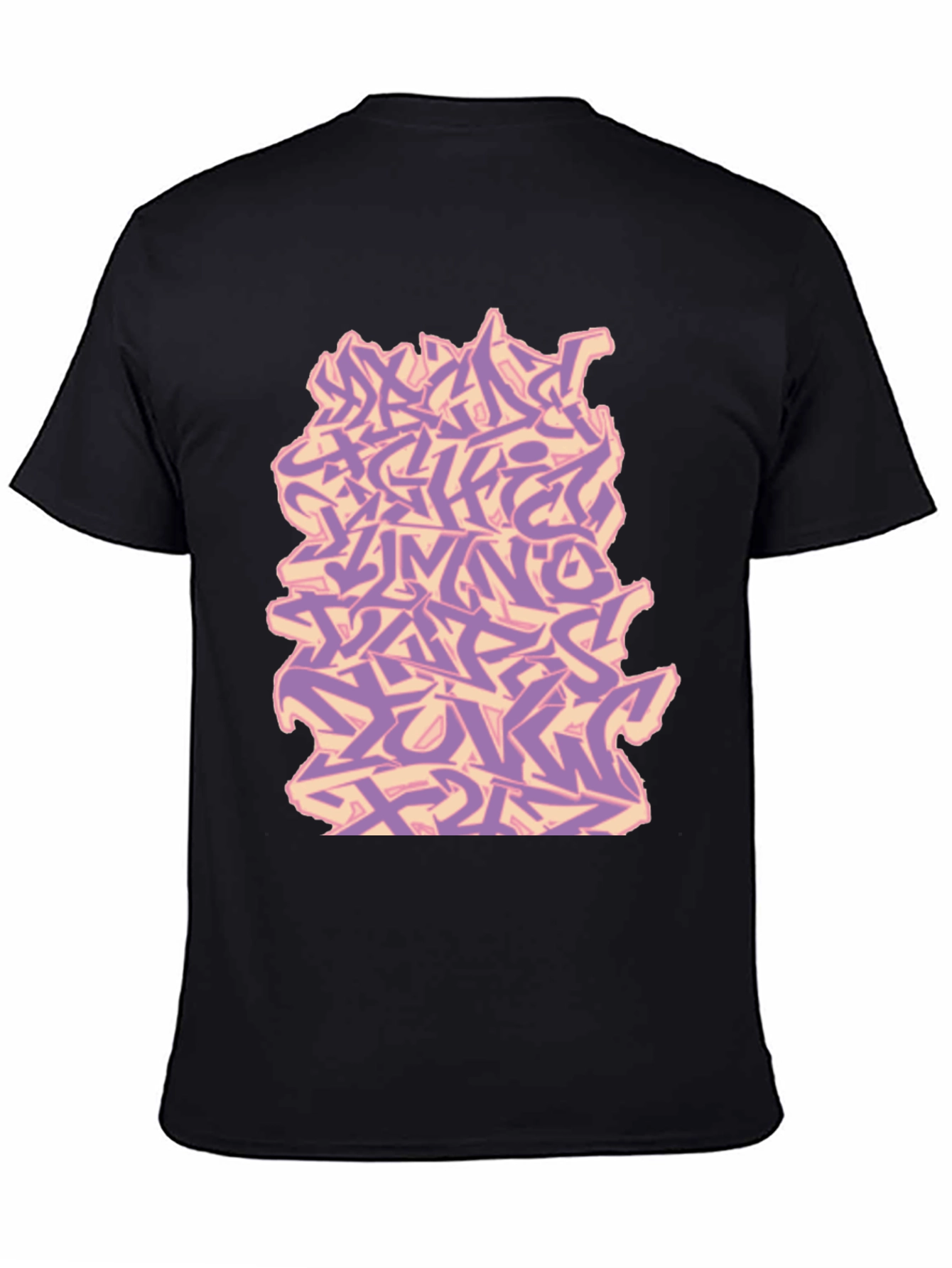Graffiti Alphabet Black T-Shirt