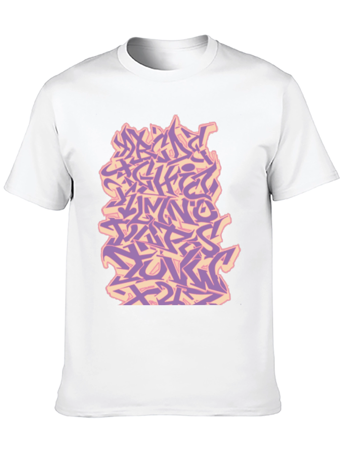 Graffiti Alphabet Black T-Shirt