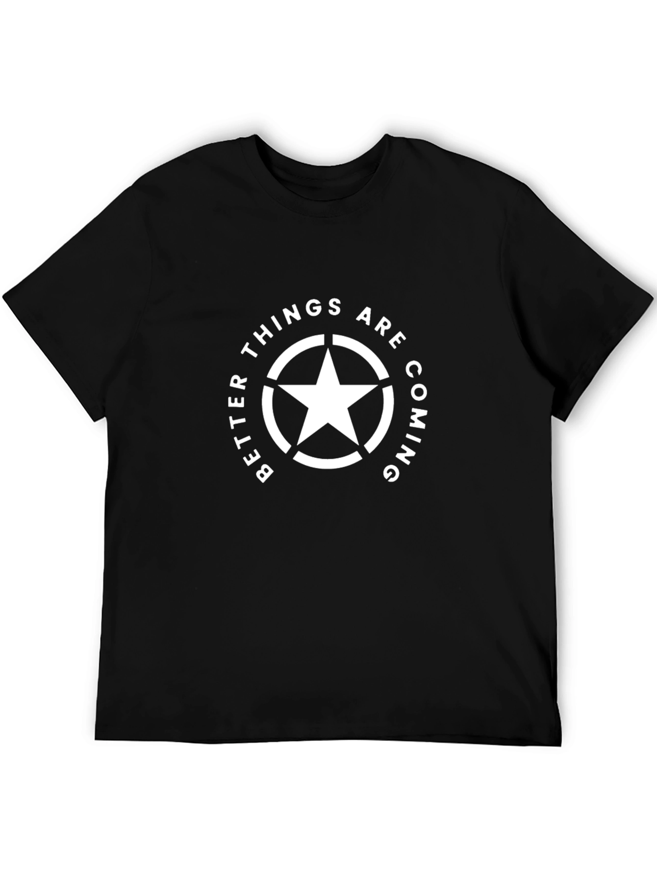 Better Things Are Coming Black Graphic Tee