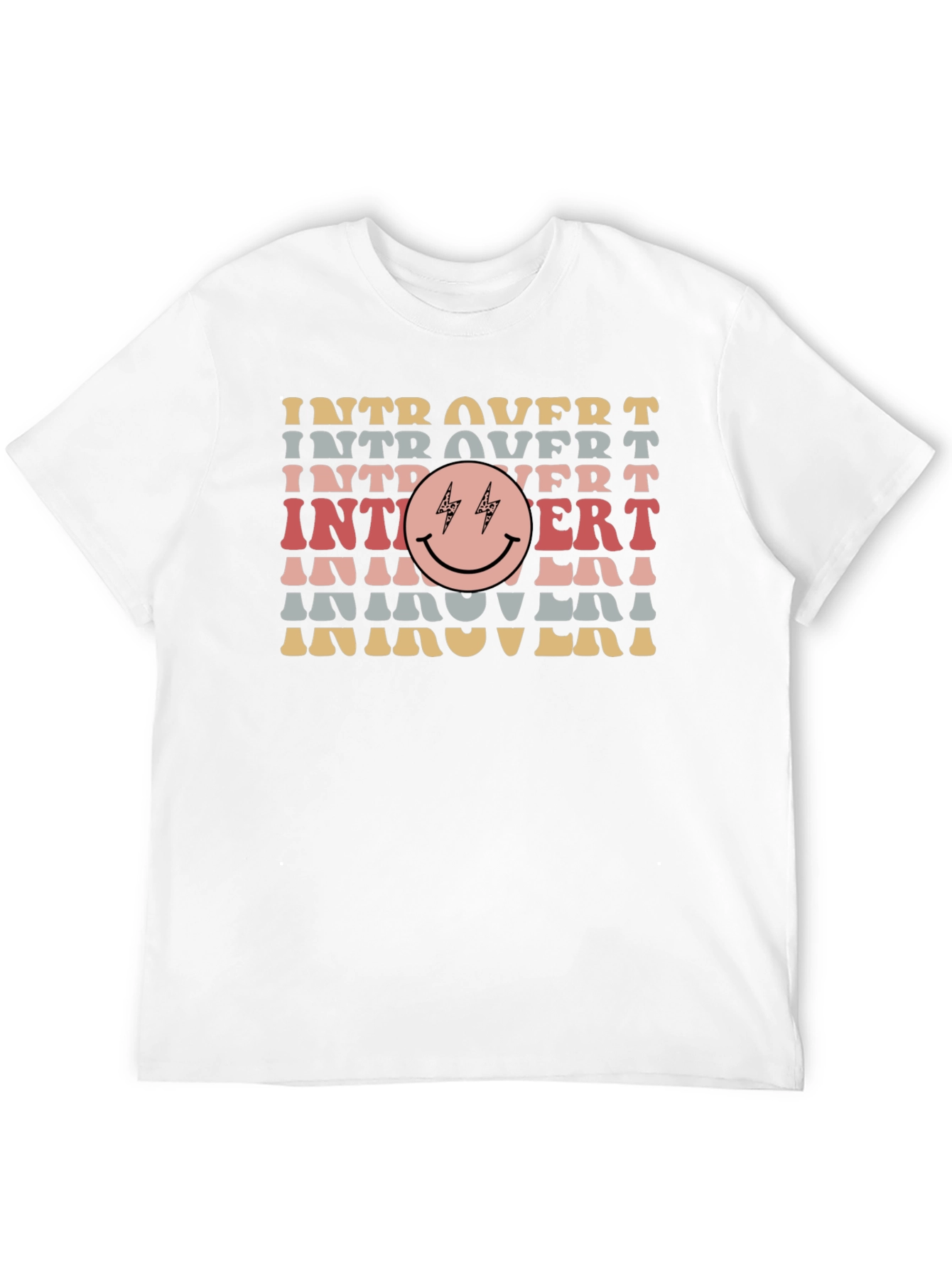 Introvert Smiley Face Graphic Tee