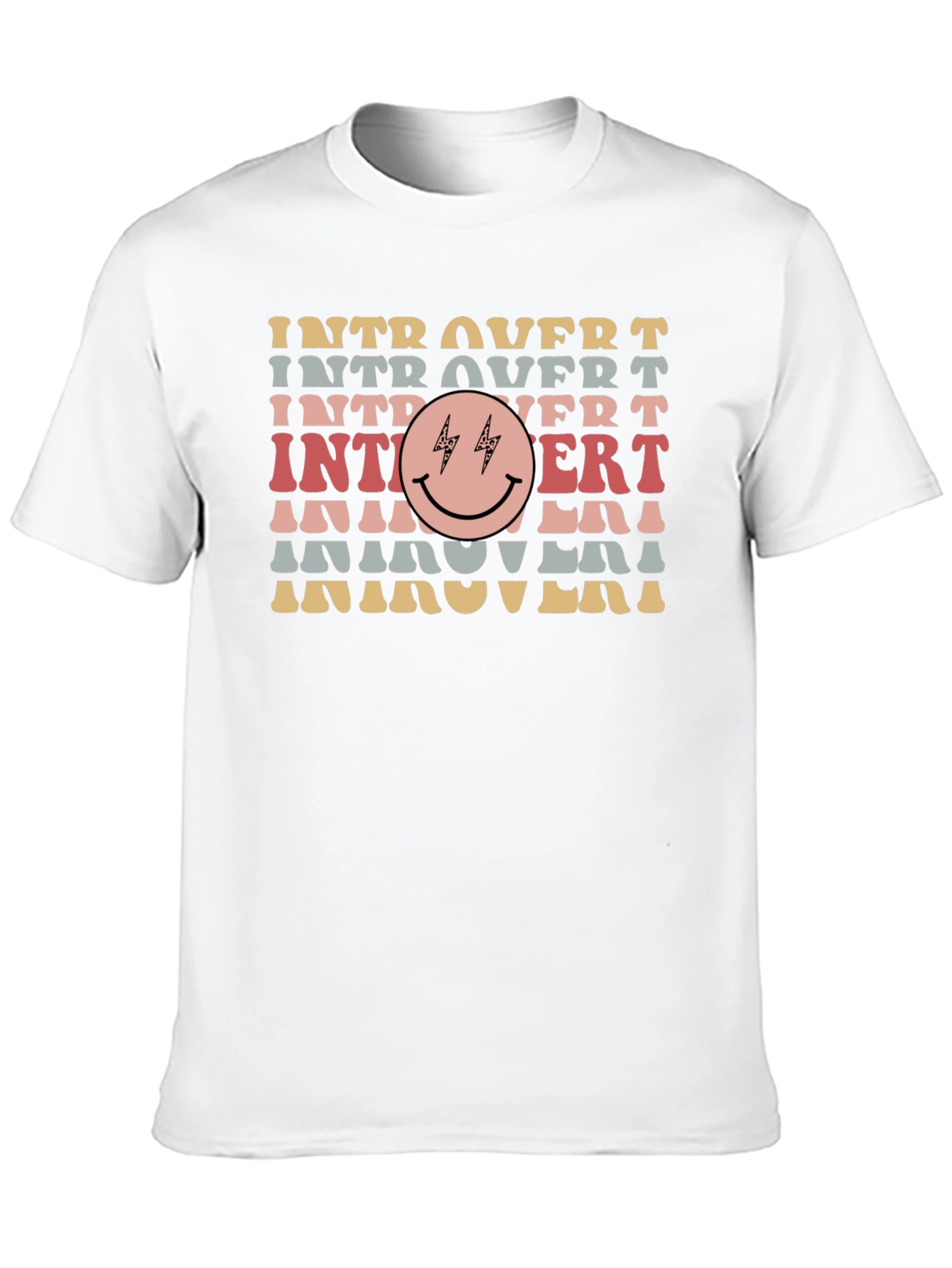 Introvert Smiley Face Graphic Tee
