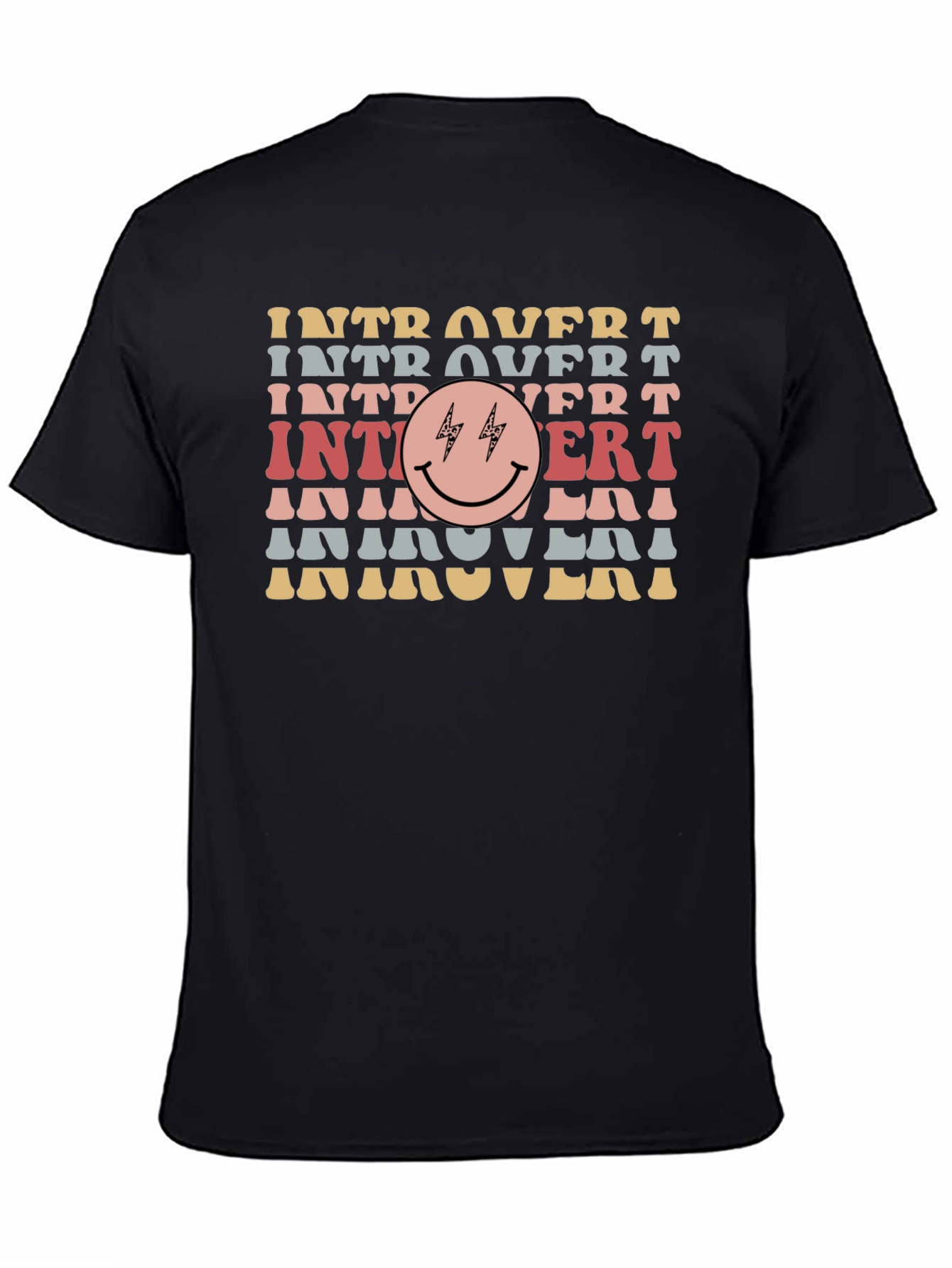 Introvert Smiley Face Graphic Tee