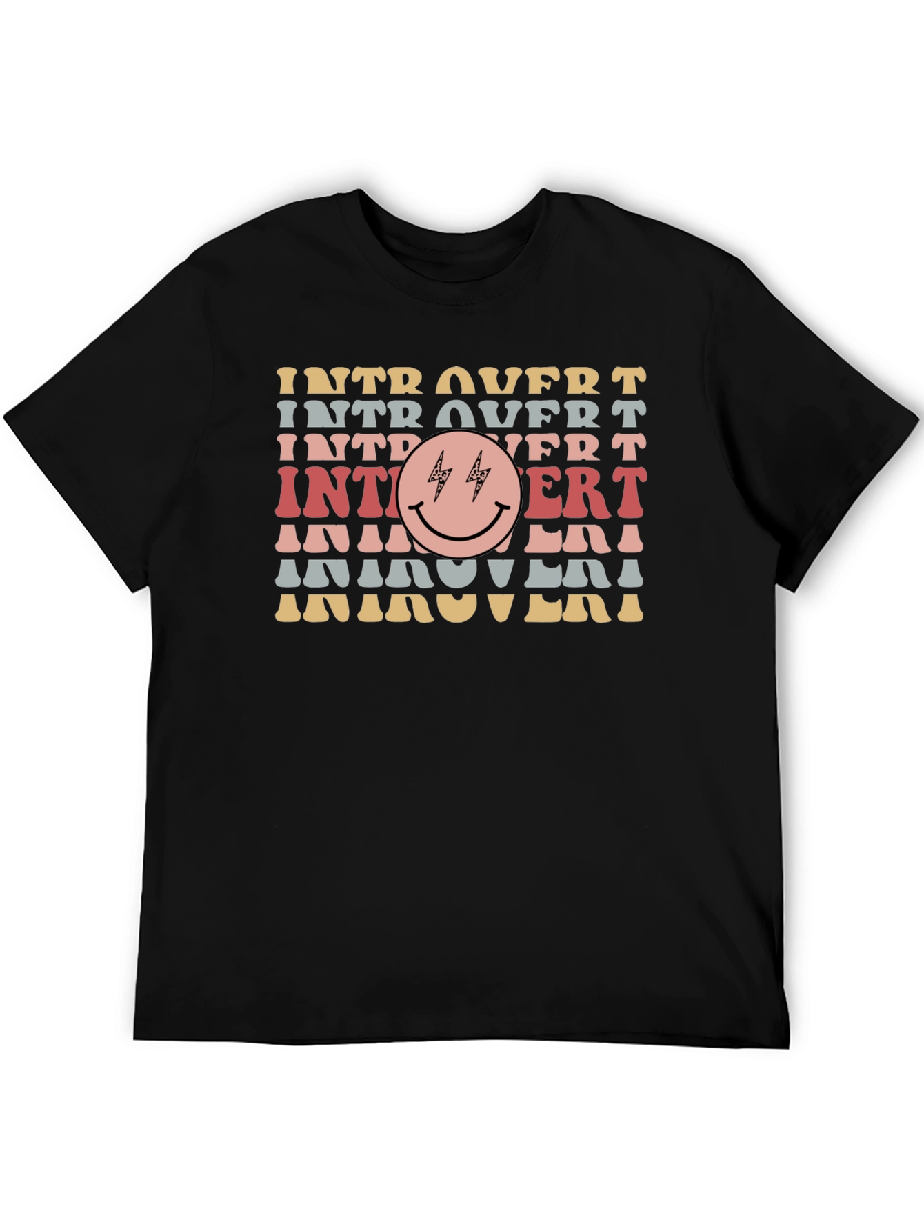 Introvert Smiley Face Graphic Tee