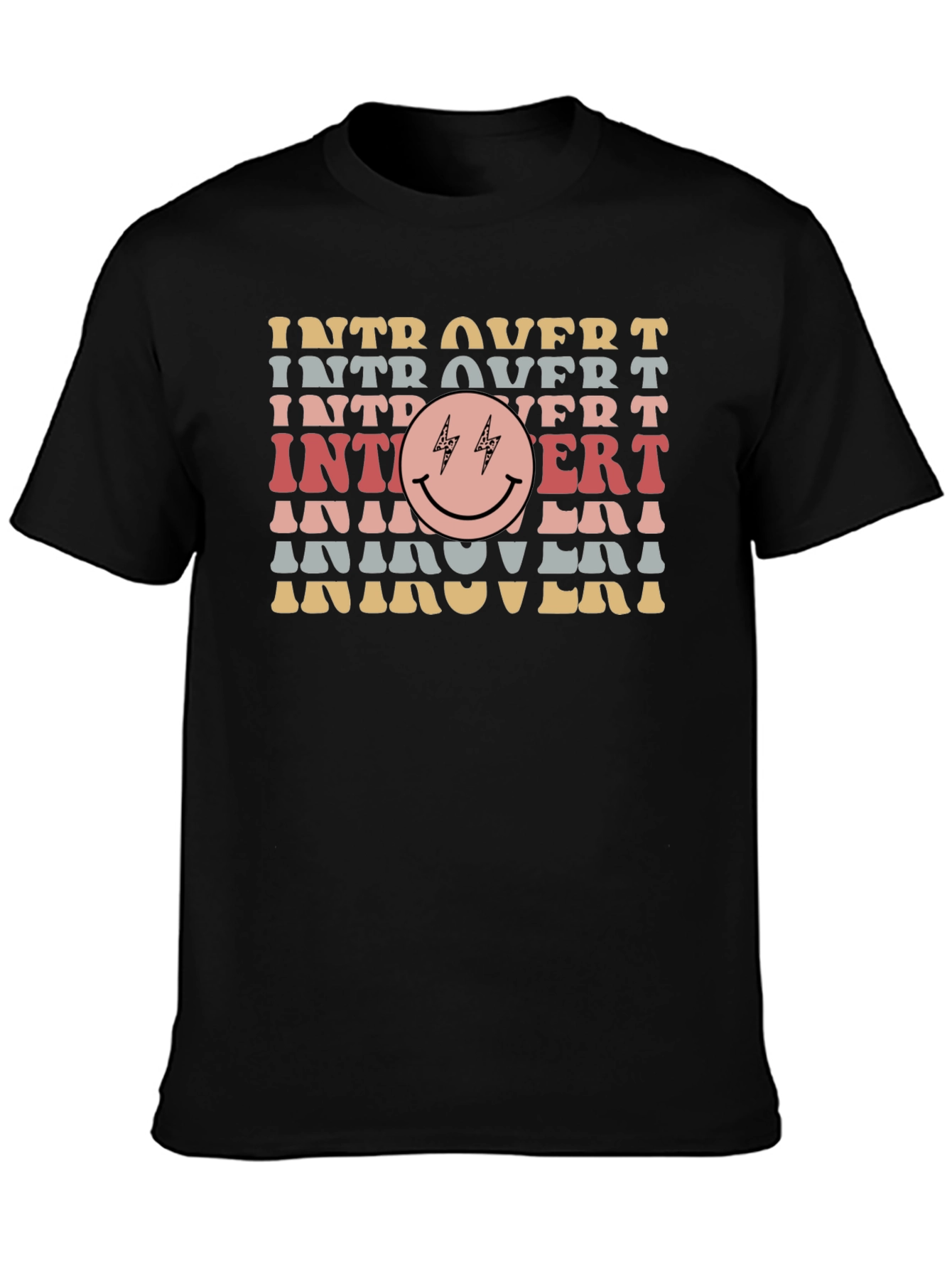 Introvert Smiley Face Graphic Tee
