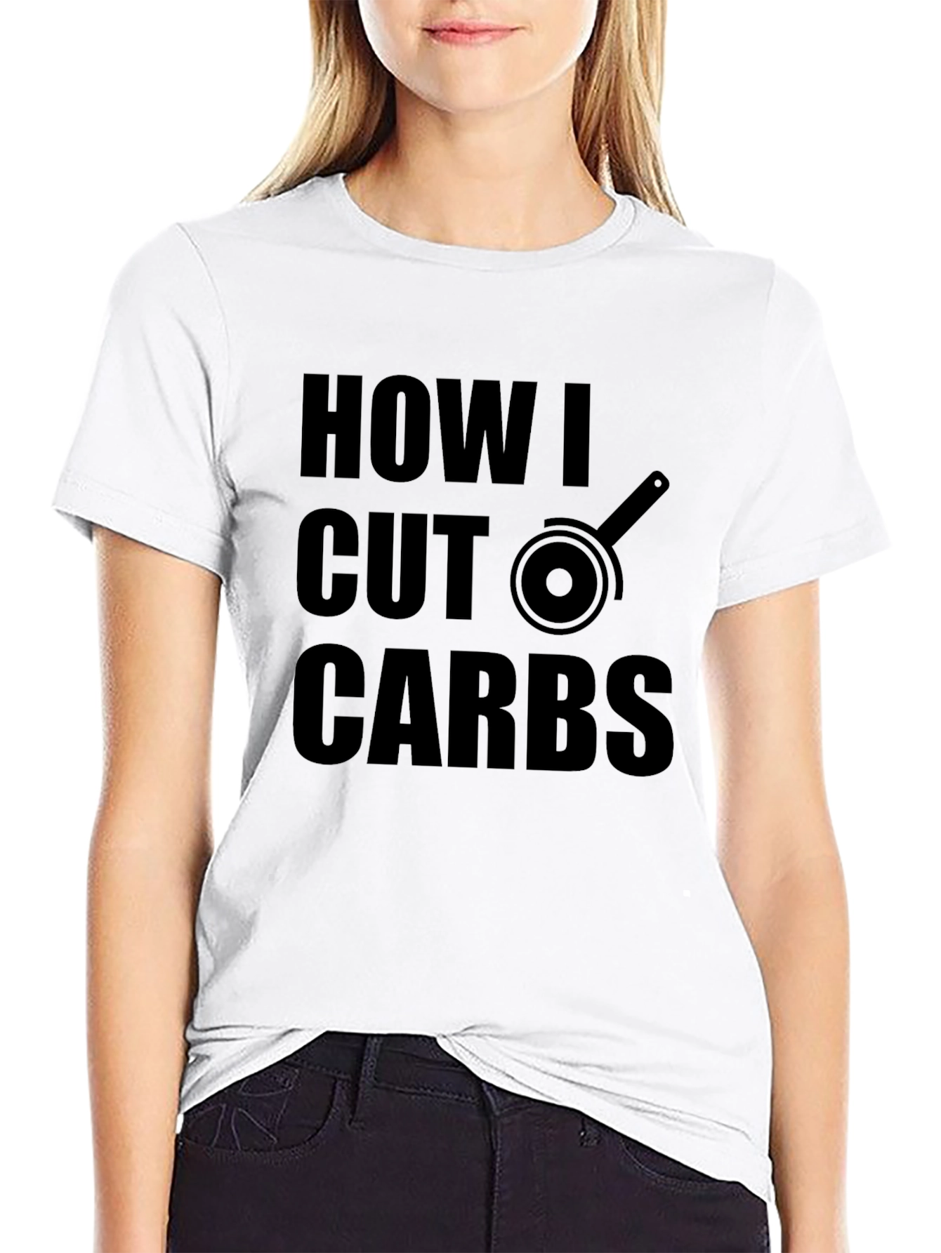 How I Cut Carbs T-Shirt Funny Fitness Tee