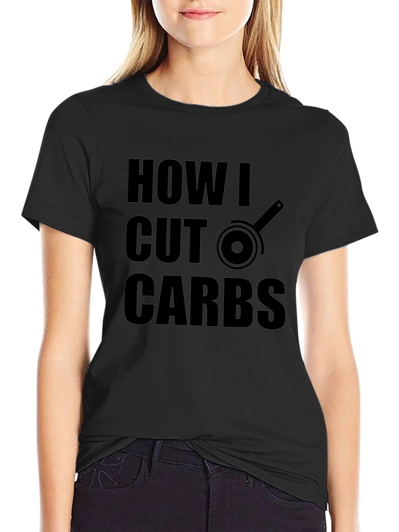 How I Cut Carbs T-Shirt Funny Fitness Tee