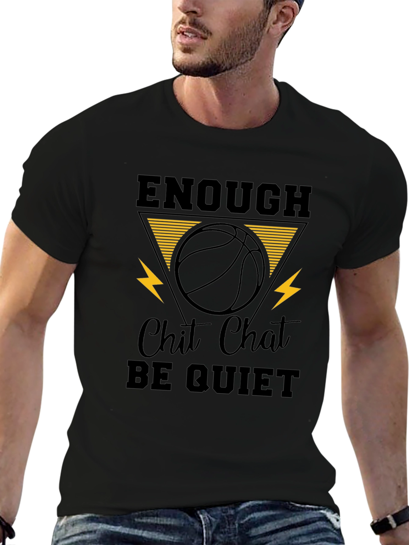 Enough Chit Chat Basketball Graphic Tee