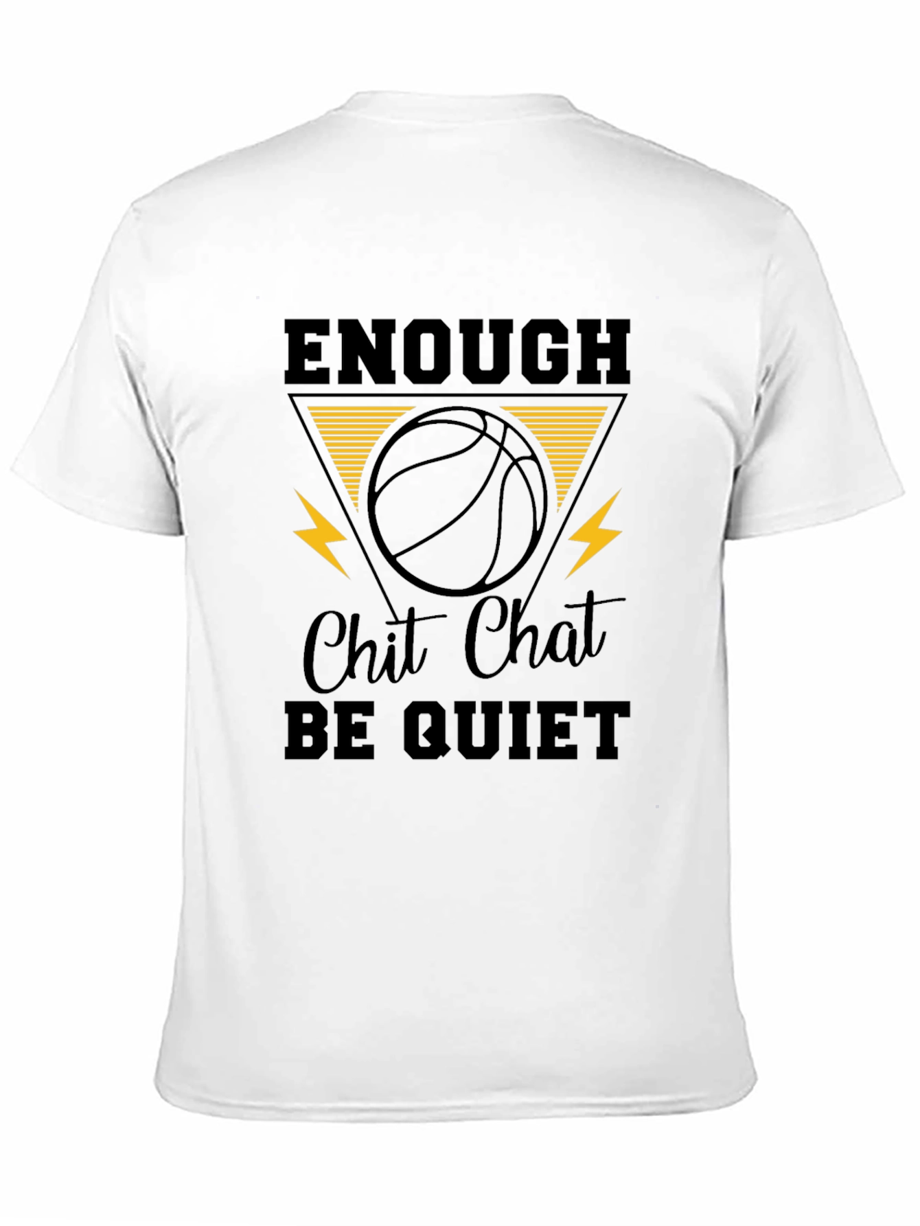 Enough Chit Chat Basketball Graphic Tee