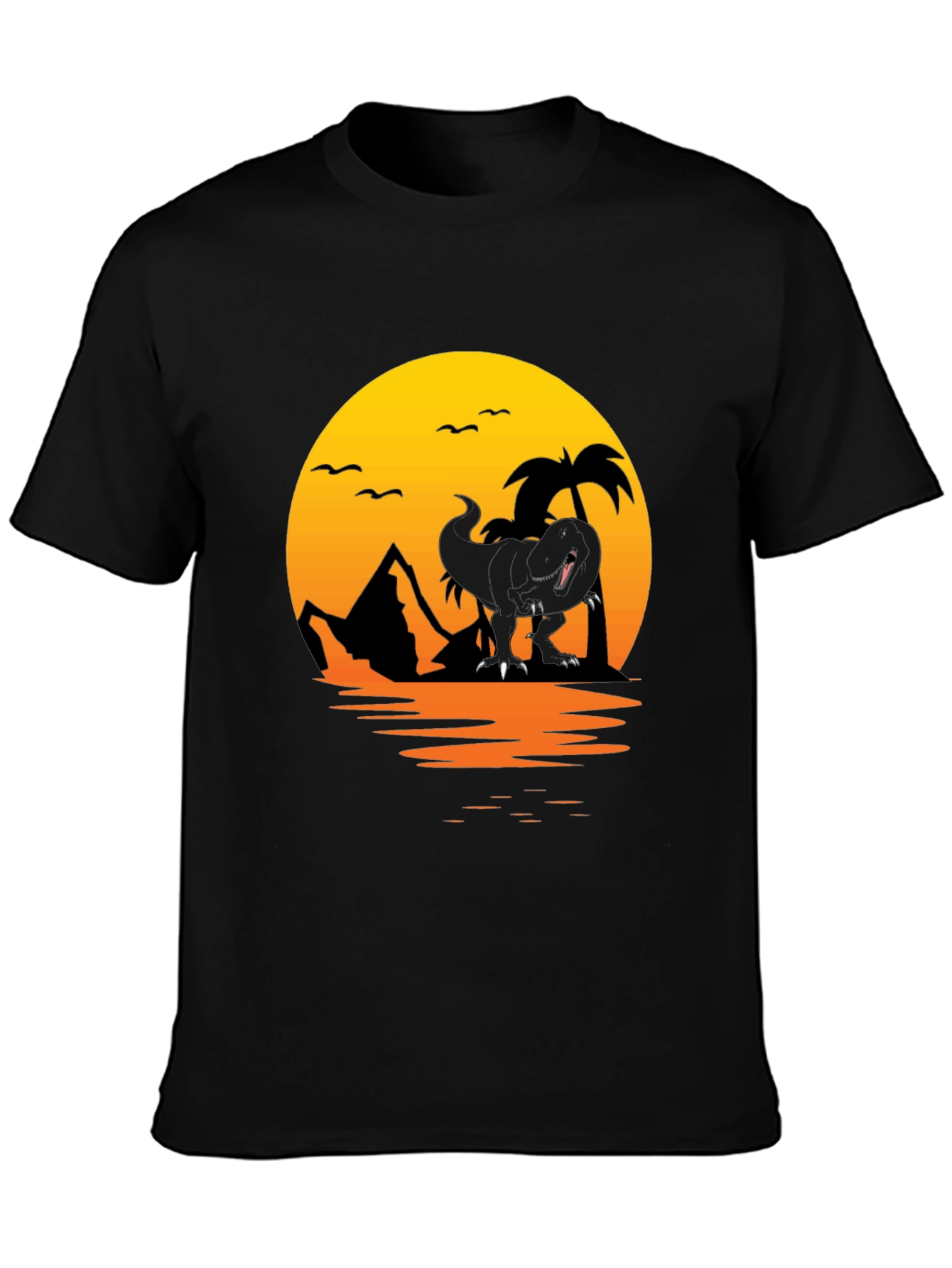 Dino Sunset Graphic Tee