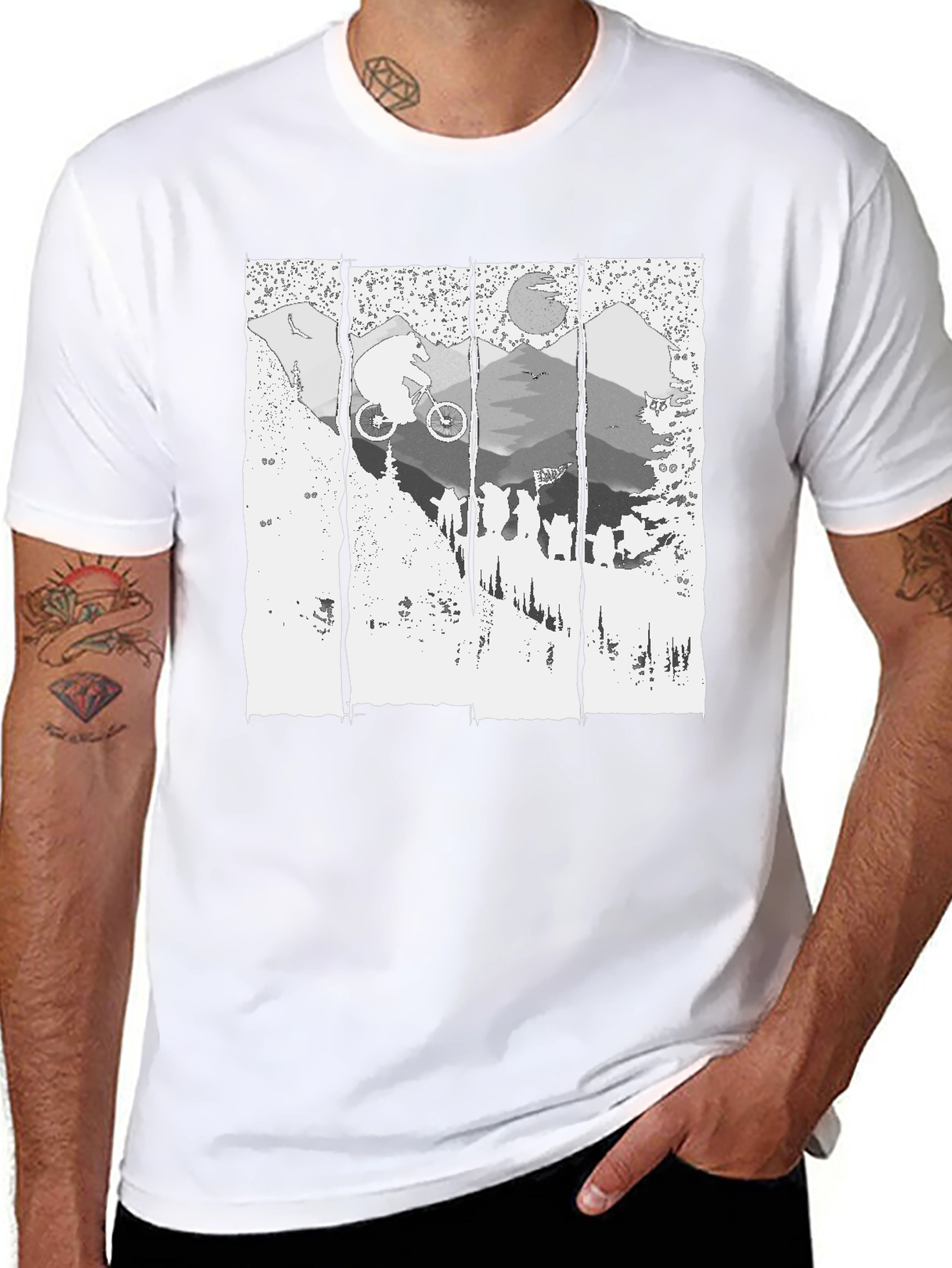 Mountain Bike Graphic T-Shirt