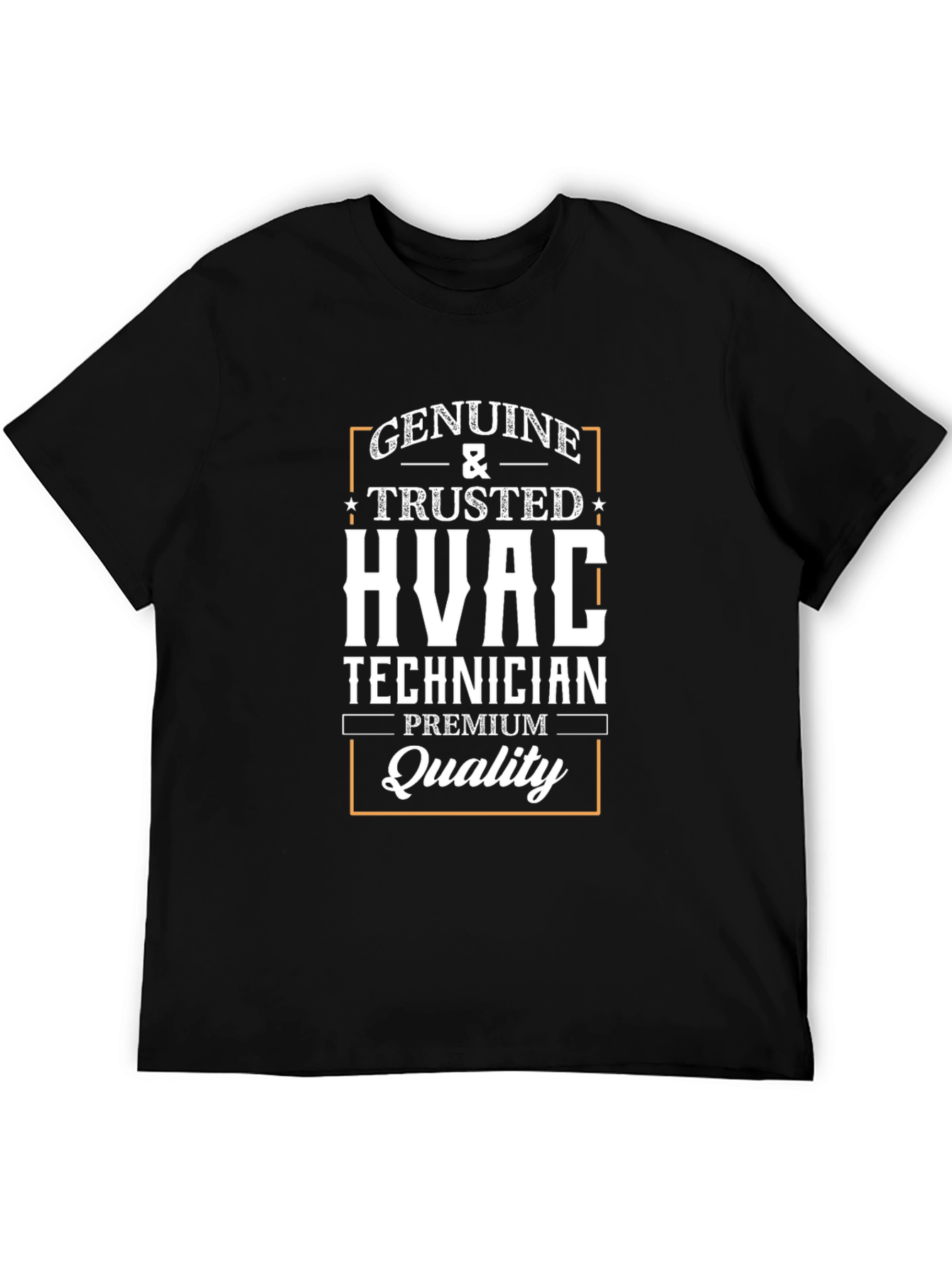 HVAC Technician Genuine & Trusted Premium Quality Black T-Shirt