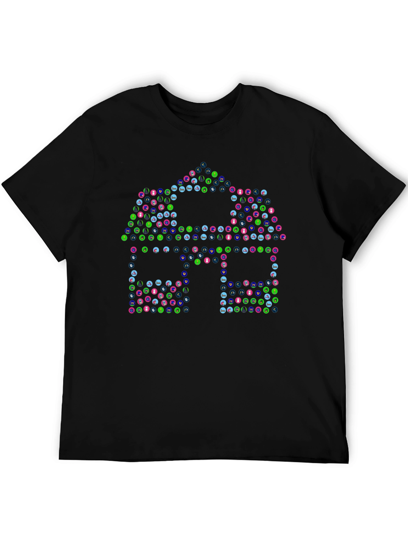 Abstract House Graphic T-Shirt