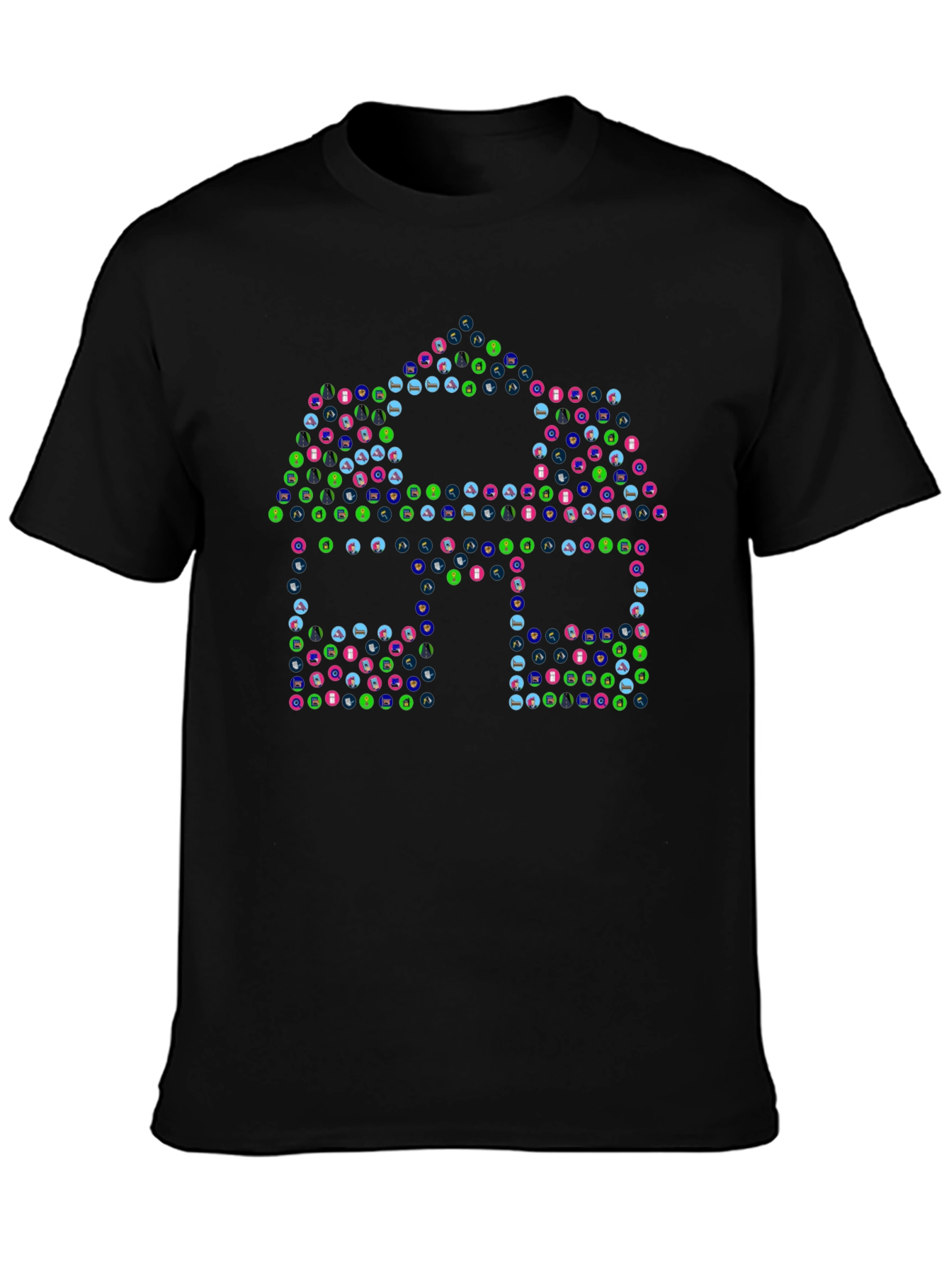 Abstract House Graphic T-Shirt