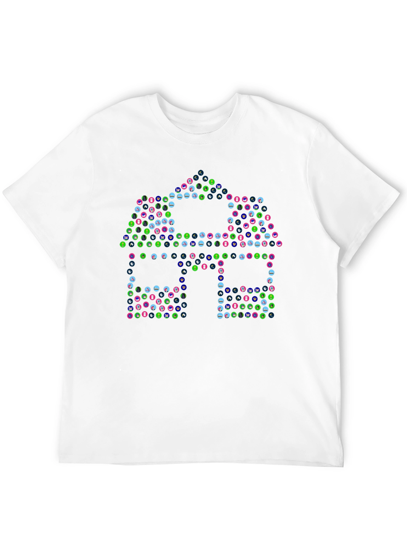 Abstract House Graphic T-Shirt