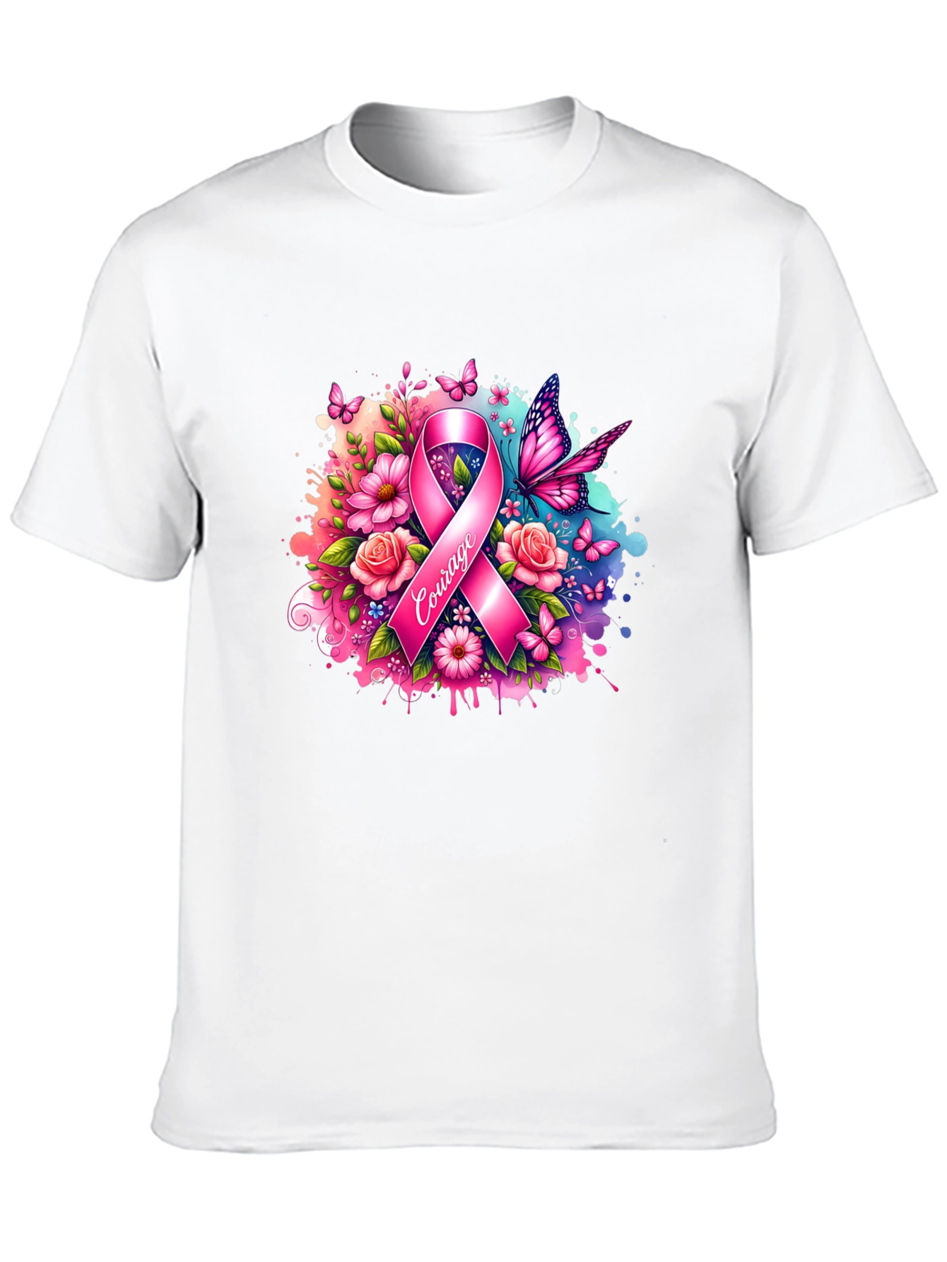Courage Breast Cancer Awareness T-Shirt