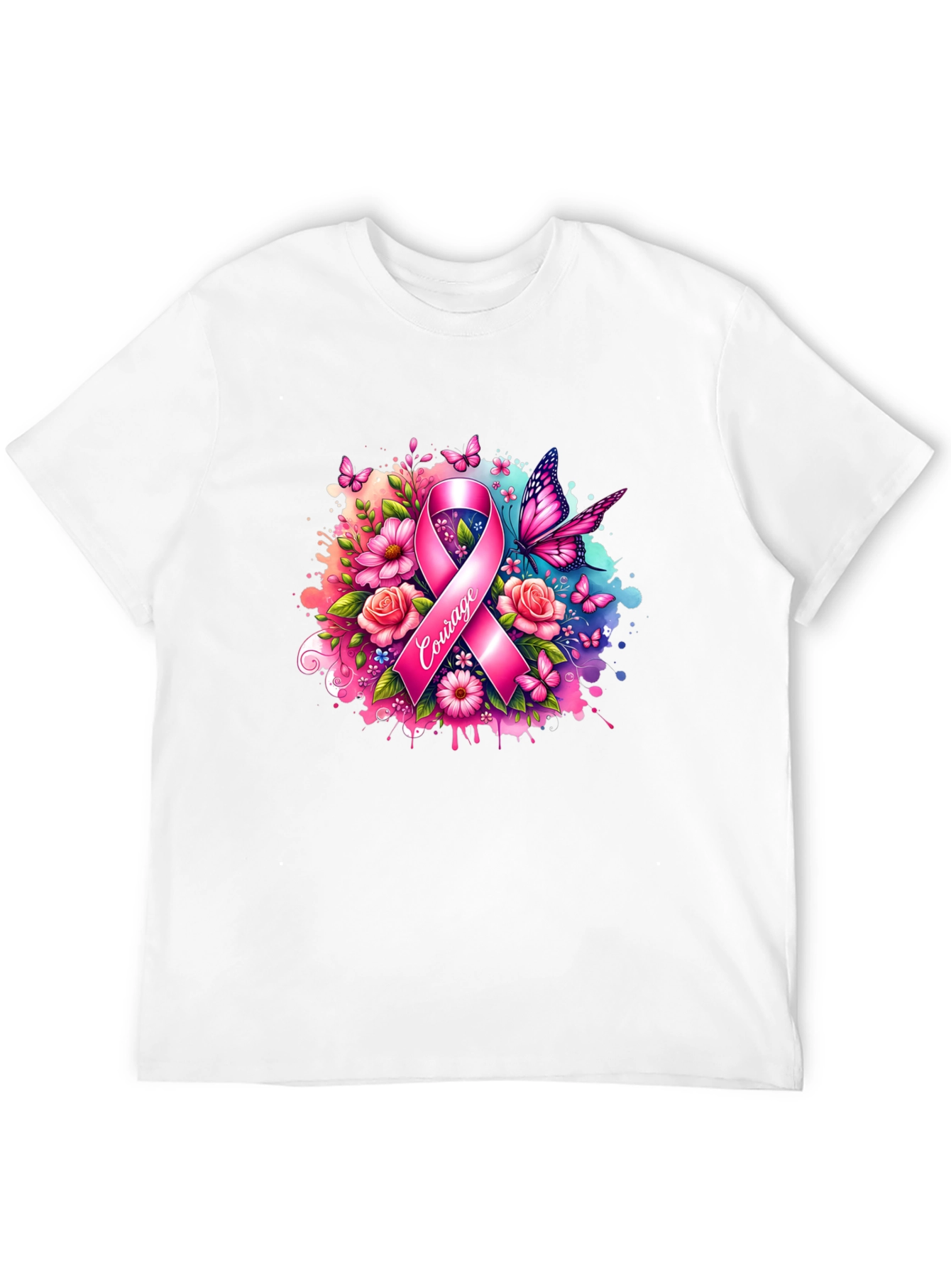 Courage Breast Cancer Awareness T-Shirt