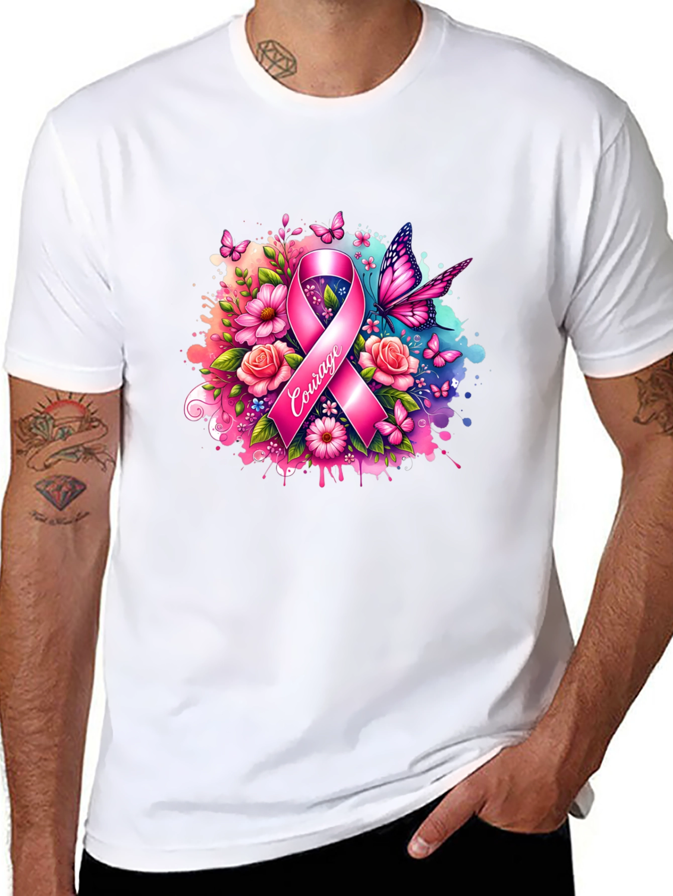 Courage Breast Cancer Awareness T-Shirt
