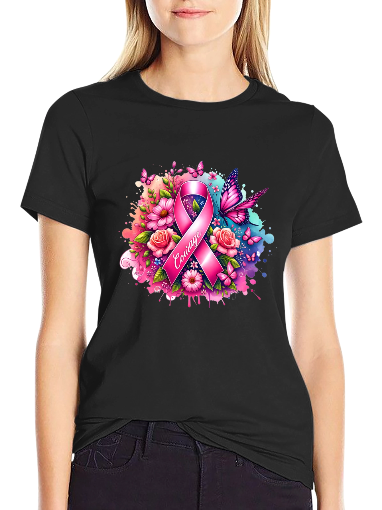 Courage Breast Cancer Awareness T-Shirt