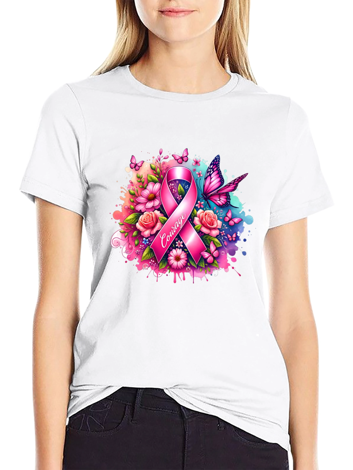Courage Breast Cancer Awareness T-Shirt