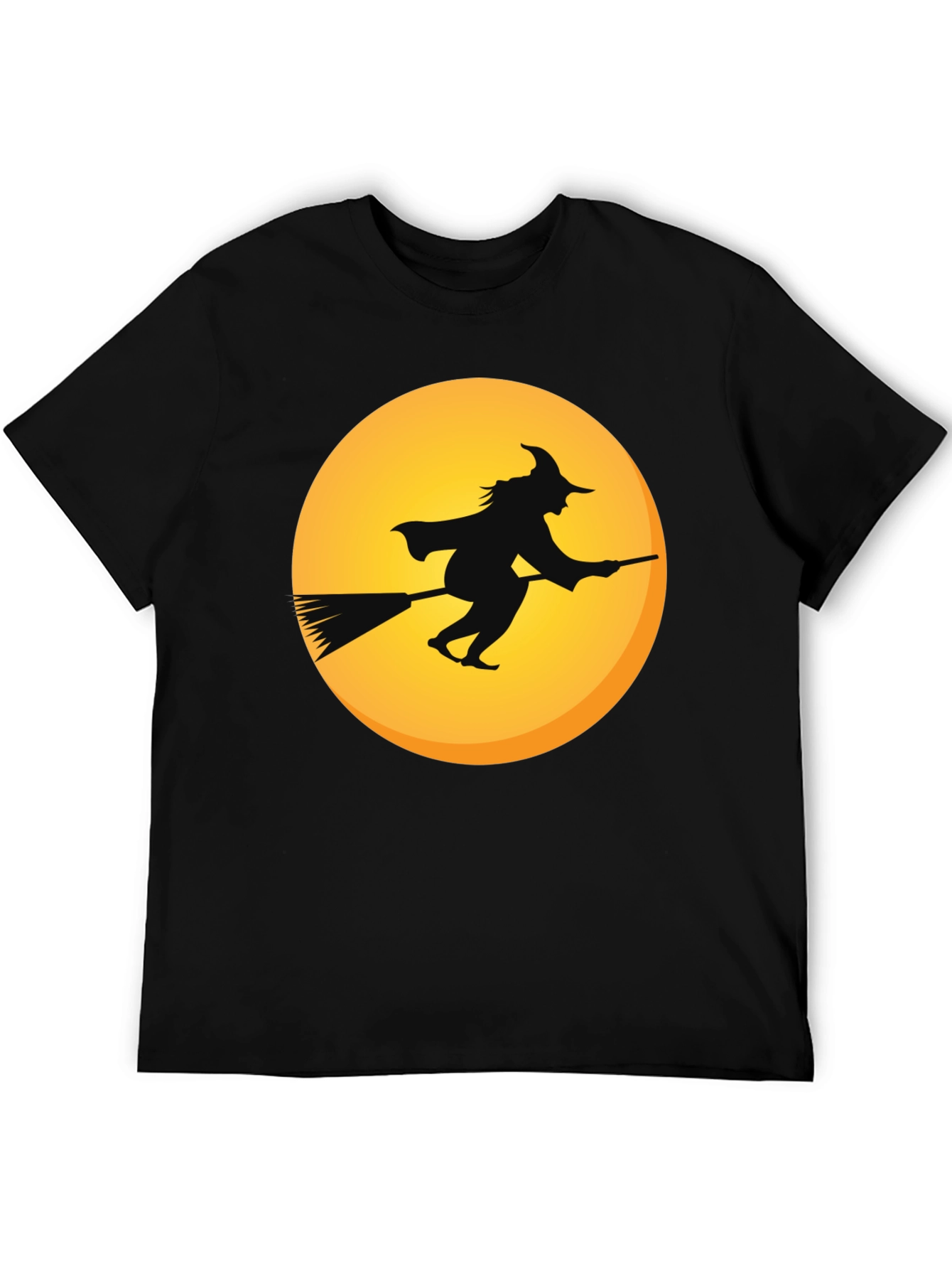 Witch on Broomstick T-Shirt - Halloween Apparel