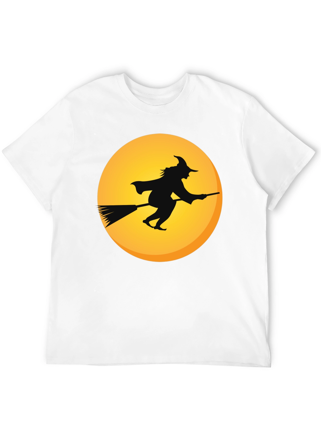 Witch on Broomstick T-Shirt - Halloween Apparel