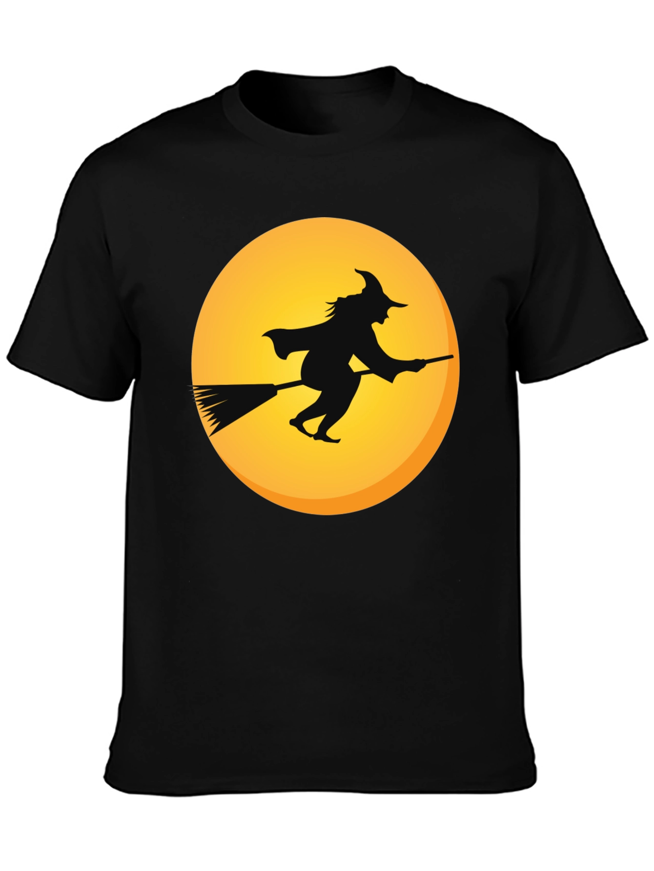 Witch on Broomstick T-Shirt - Halloween Apparel