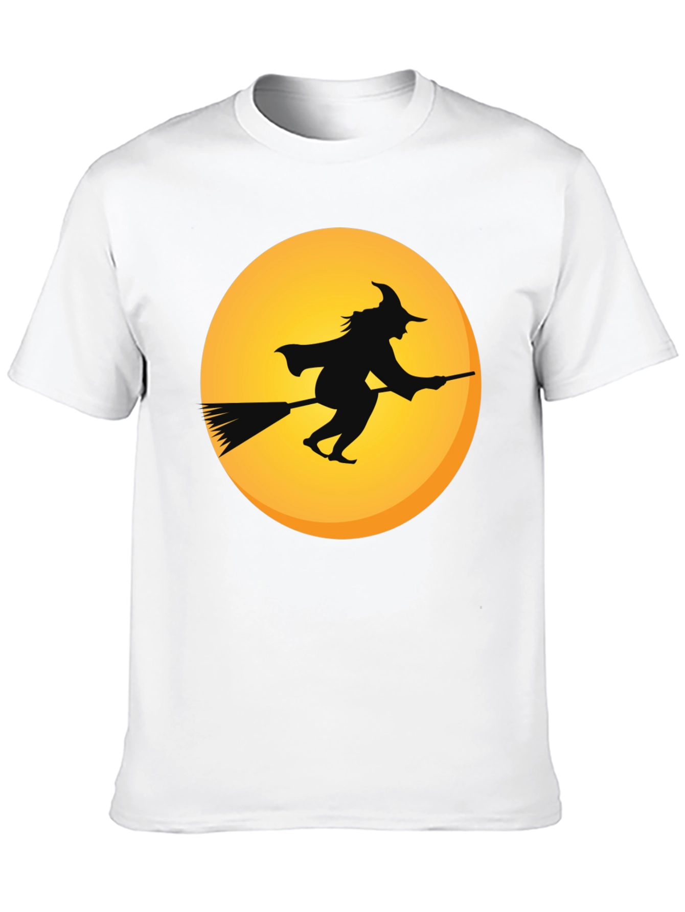 Witch on Broomstick T-Shirt - Halloween Apparel
