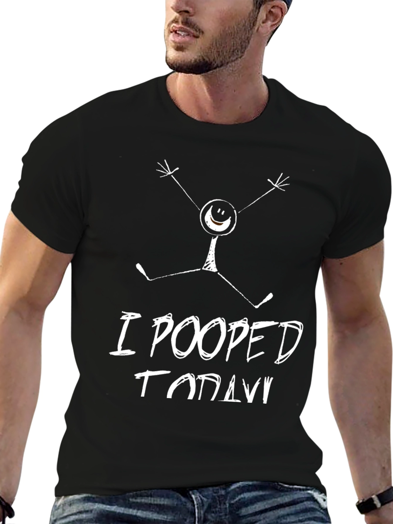 Funny I Pooped Today Graphic Novelty T-Shirt