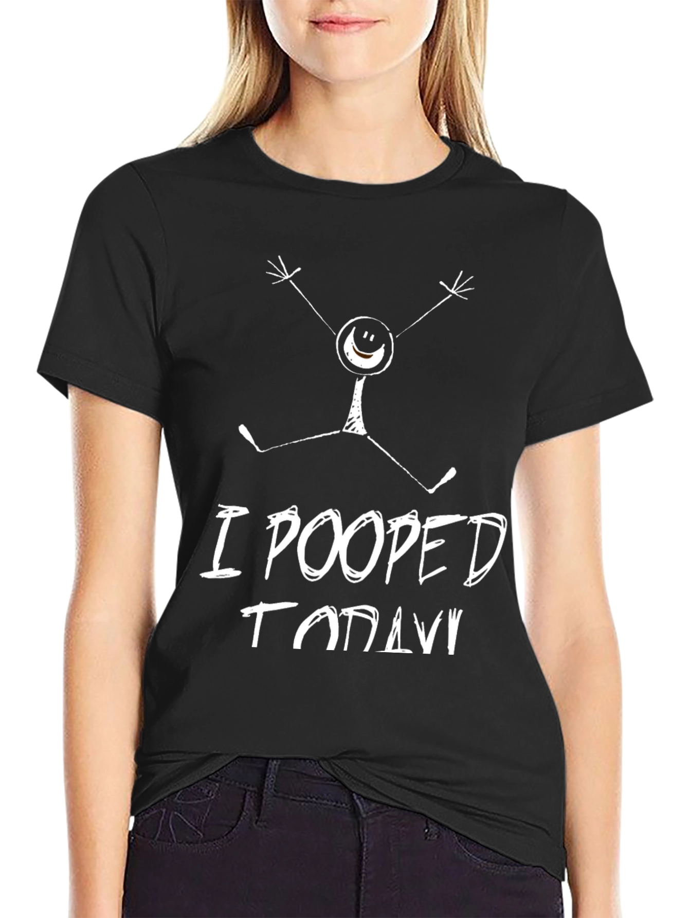 Funny I Pooped Today Graphic Novelty T-Shirt
