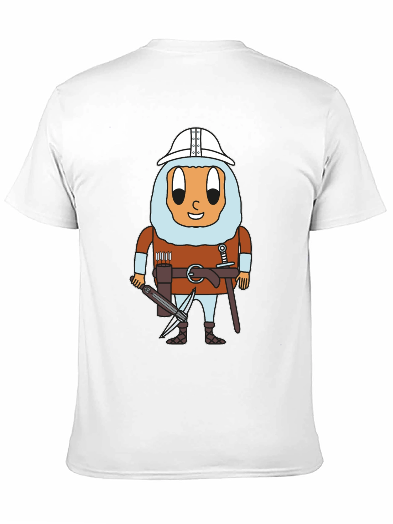 Egg Knight T-Shirt: Cartoon Warrior Egg Tee