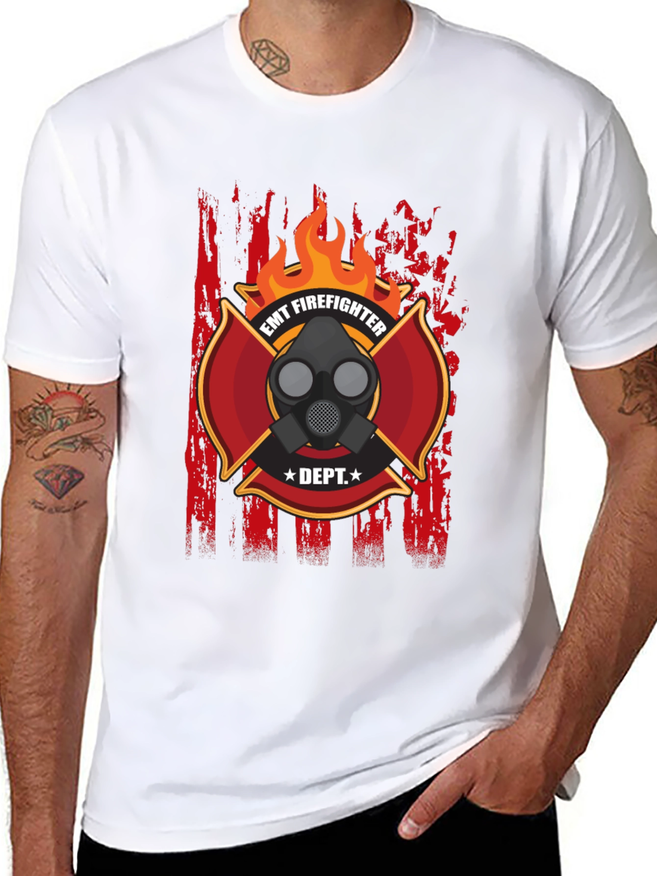 EMT Firefighter T-Shirt - Dept. Design