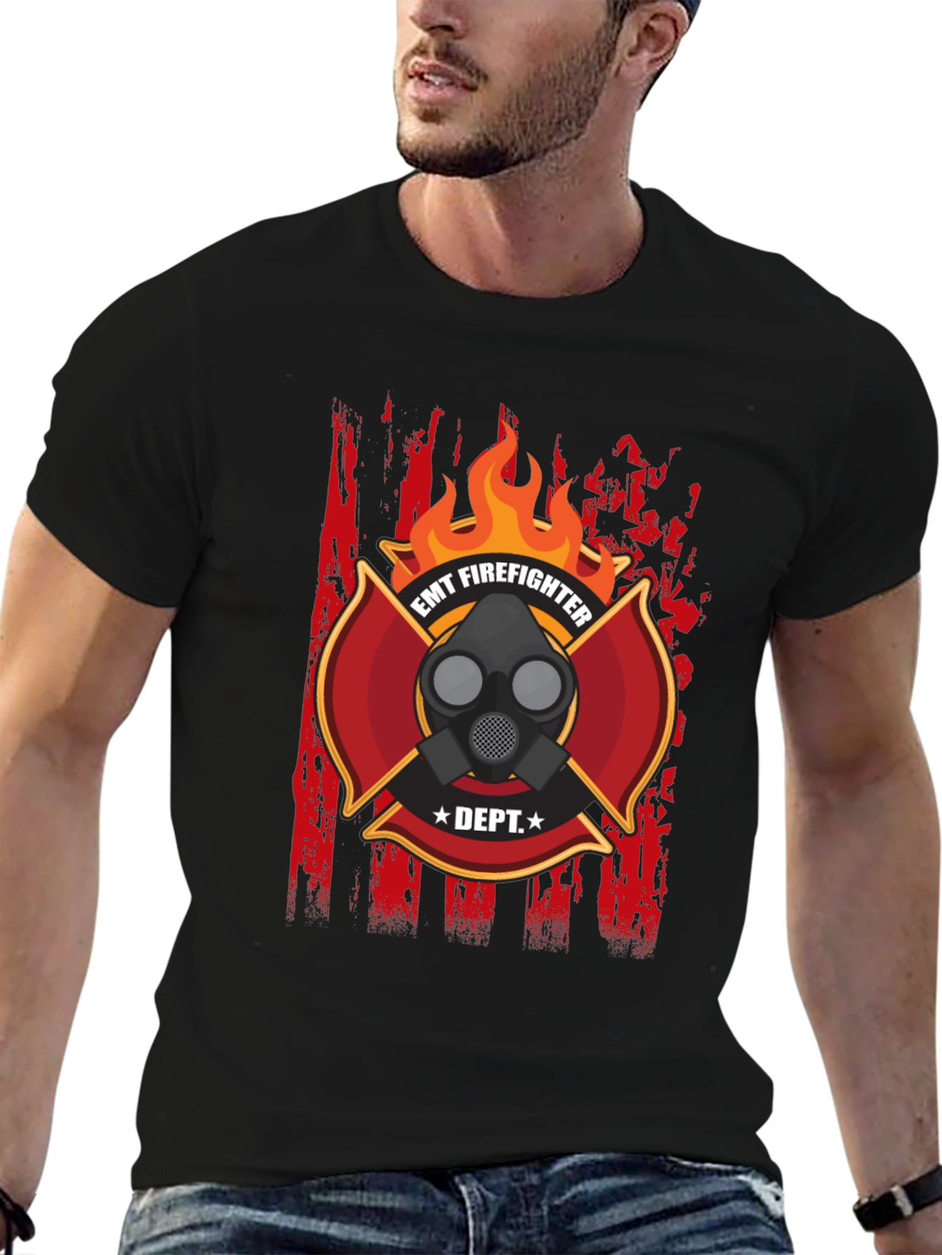EMT Firefighter T-Shirt - Dept. Design