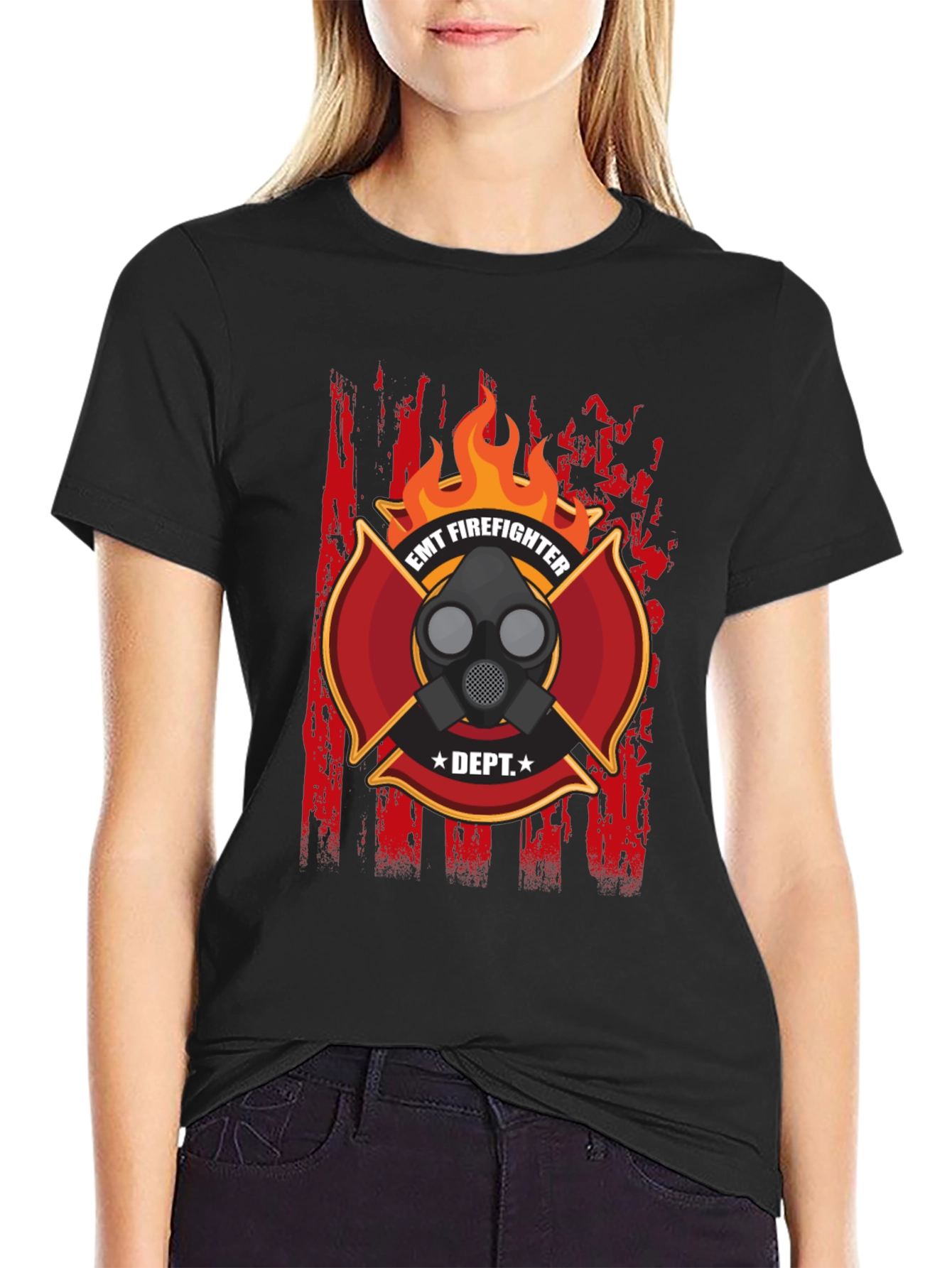 EMT Firefighter T-Shirt - Dept. Design