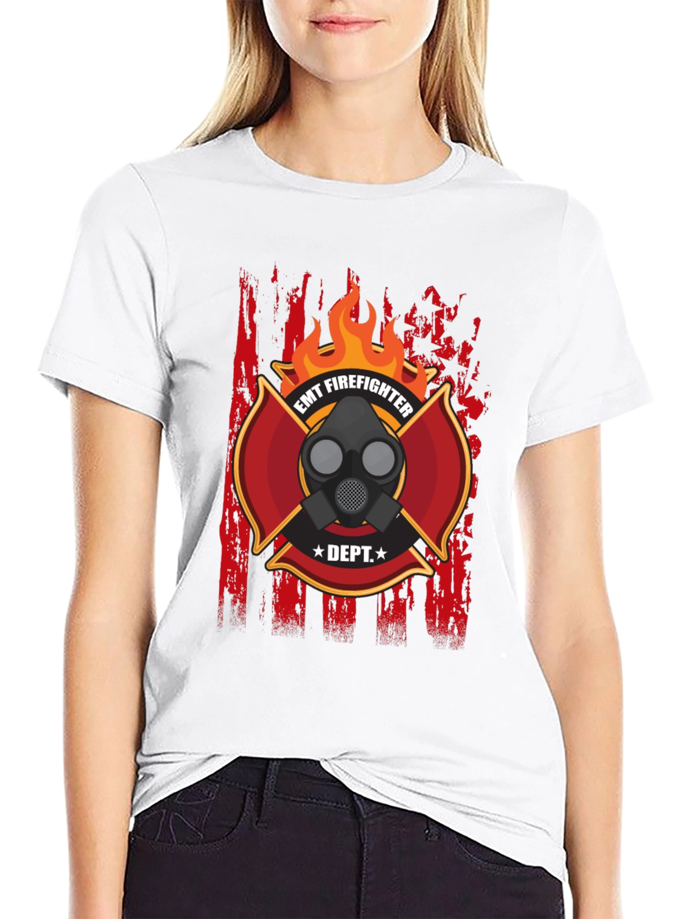 EMT Firefighter T-Shirt - Dept. Design