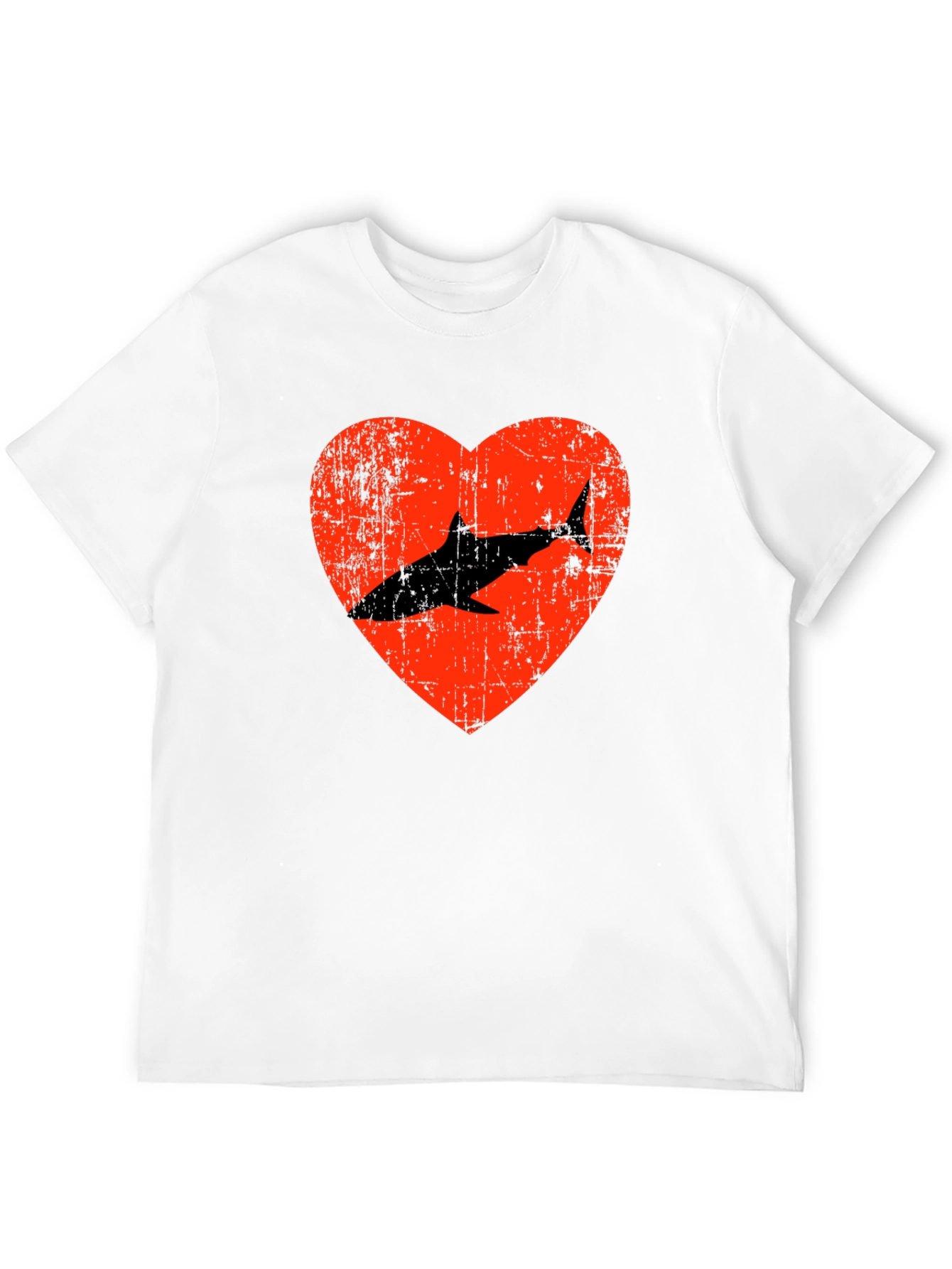Shark Heart Graphic Tee - Love Sharks T-Shirt